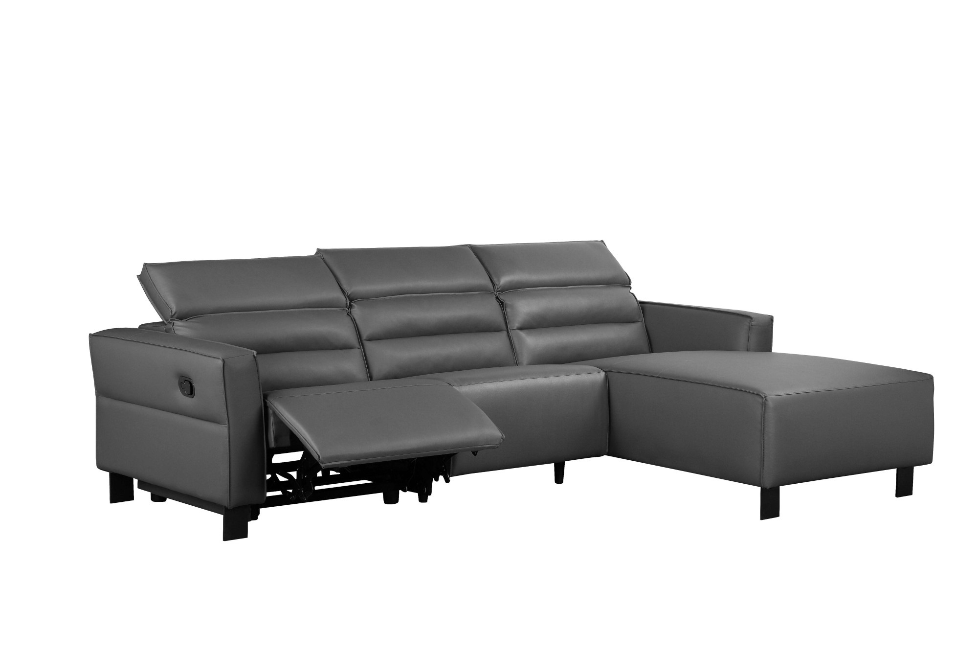 Places of Style Ecksofa »Carpari, L-Form, 263 cm, manuelle o. elektrische Relaxfunktion,«, USB A/C und Kopfteilverstellung