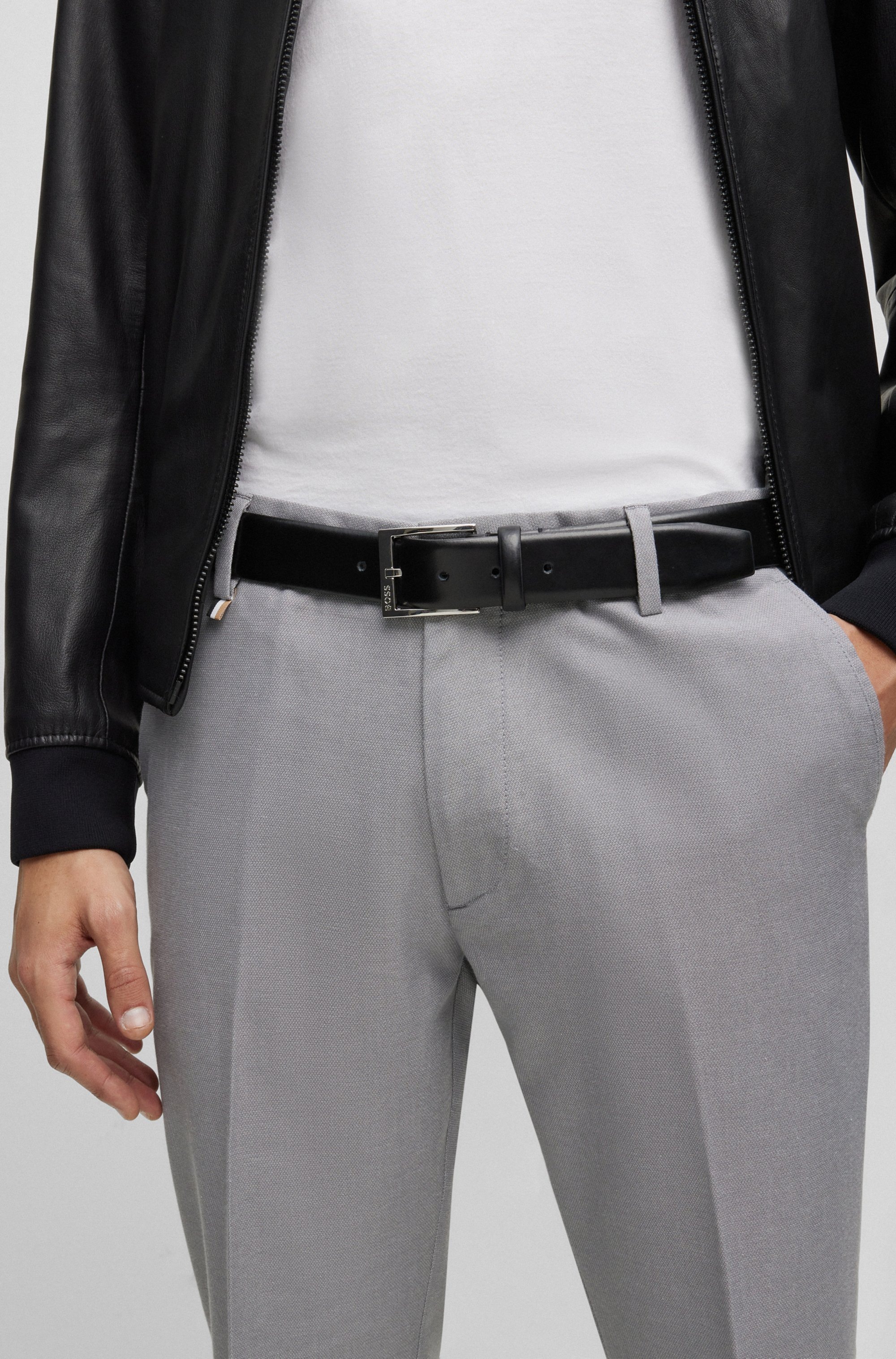 BOSS Ledergürtel "Elloy-PC-An Sz35", mit dezenter Boss-Prägung auf der Schl günstig online kaufen