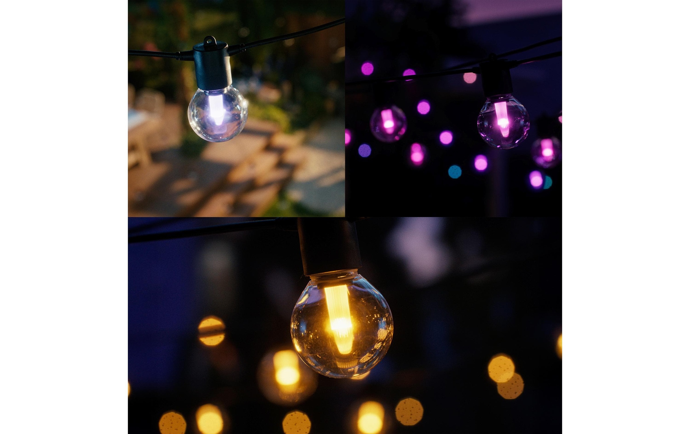 Philips Hue LED-Lichterkette »Festavia Globe Outdoor Erweiterung 7 m CH«