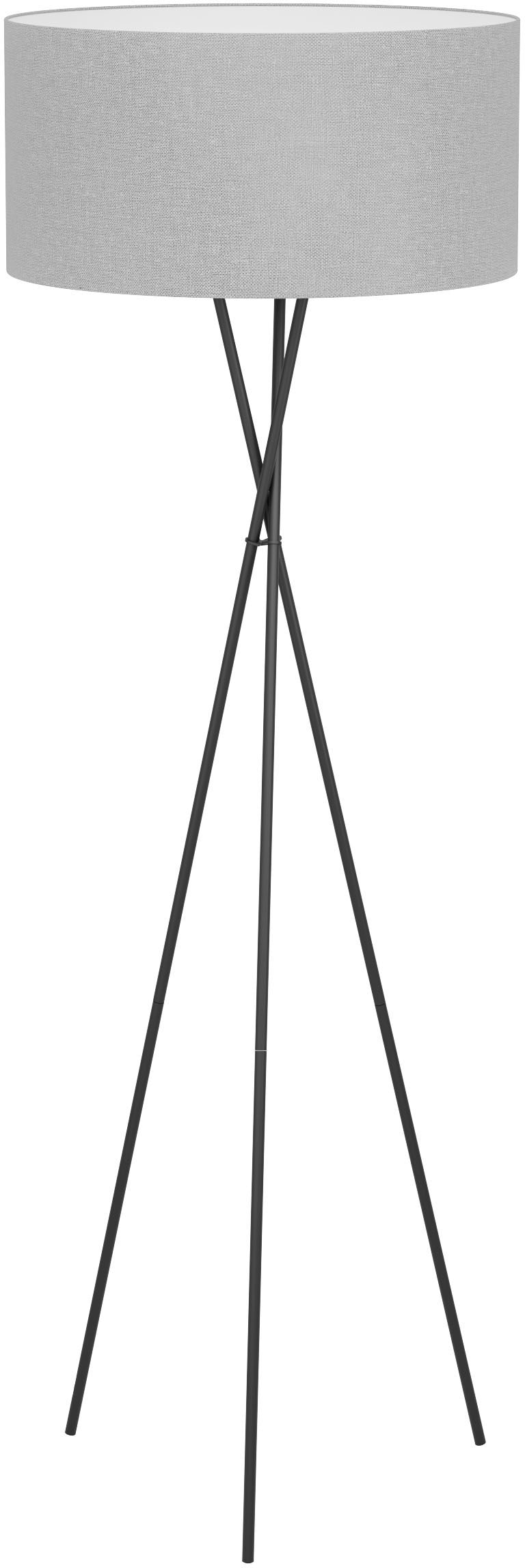EGLO Stehlampe »FONDACHELLI«, Stehleuchte in schwarz aus Stahl - exkl. E27  - 1X60W | BAUR