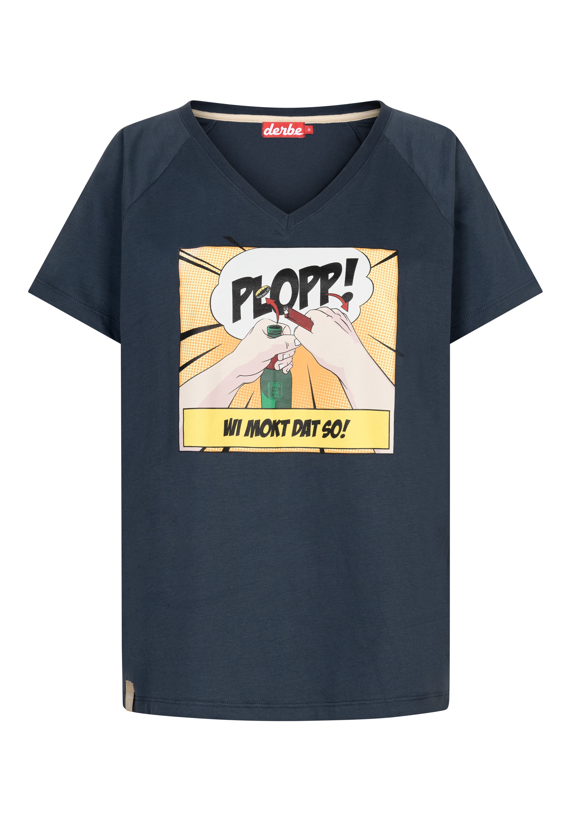 Derbe T-Shirt »Plopp«, Made in Portugal, Baumwolle