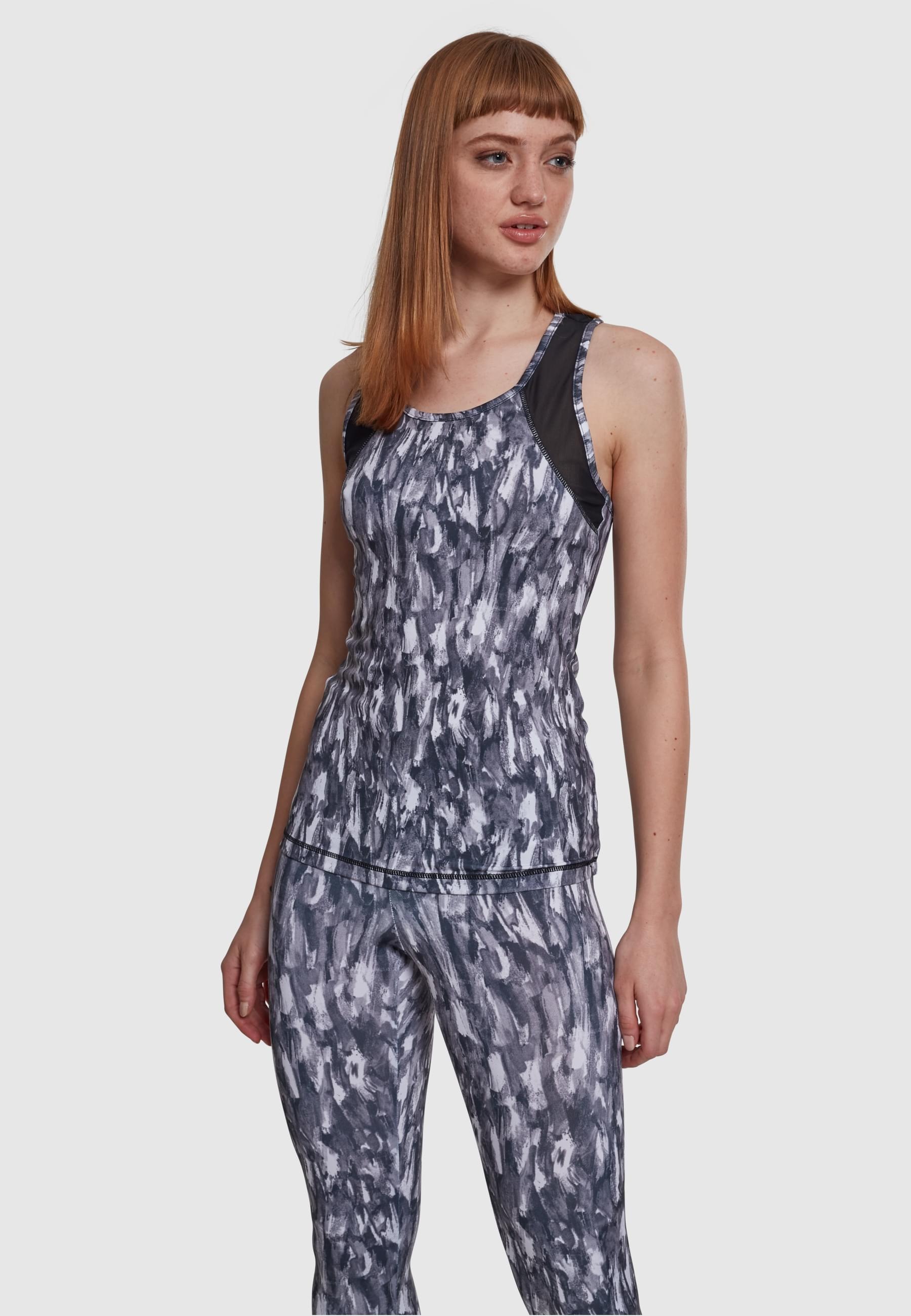 URBAN CLASSICS Muskelshirt »Urban Classics Damen Ladies Active Graphic Top«, (1 tlg.)