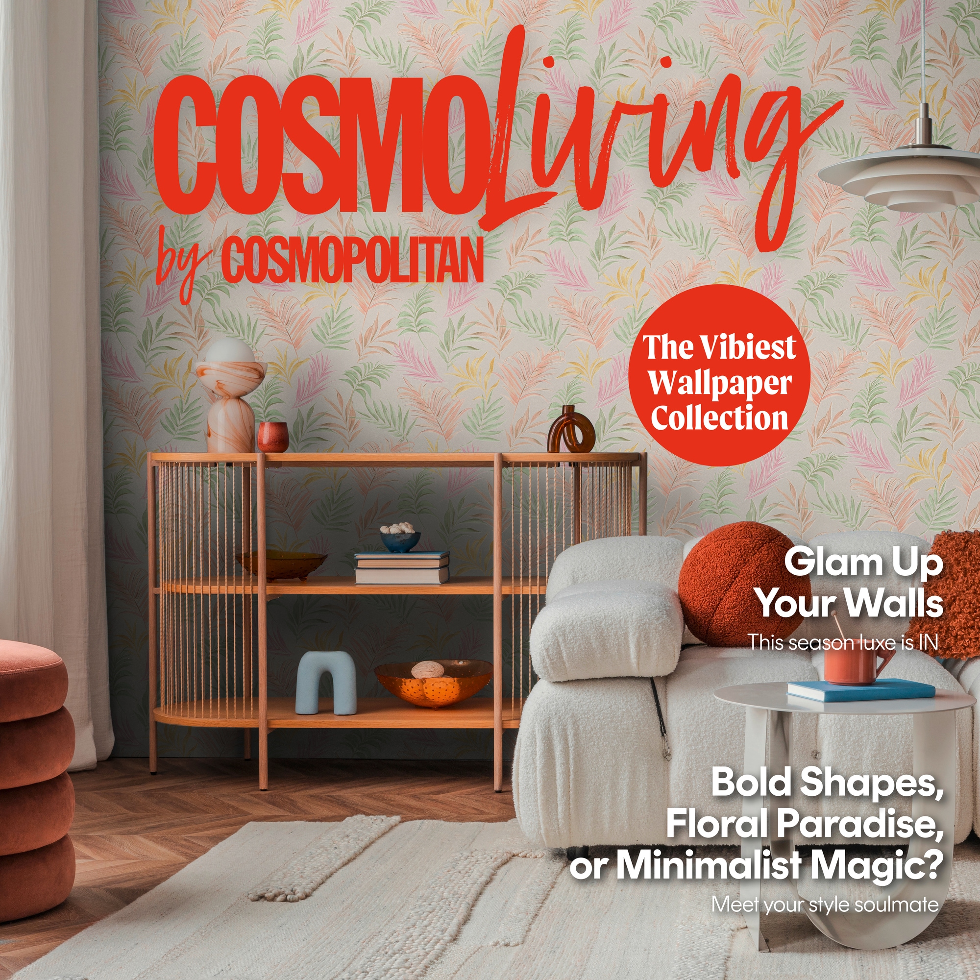 CosmoLiving by Cosmopolitan Vliestapete »Midnight Botanica-Mystery Tapete« matt strukturiert Tropisches Blätterdesign in moderner Eleganz