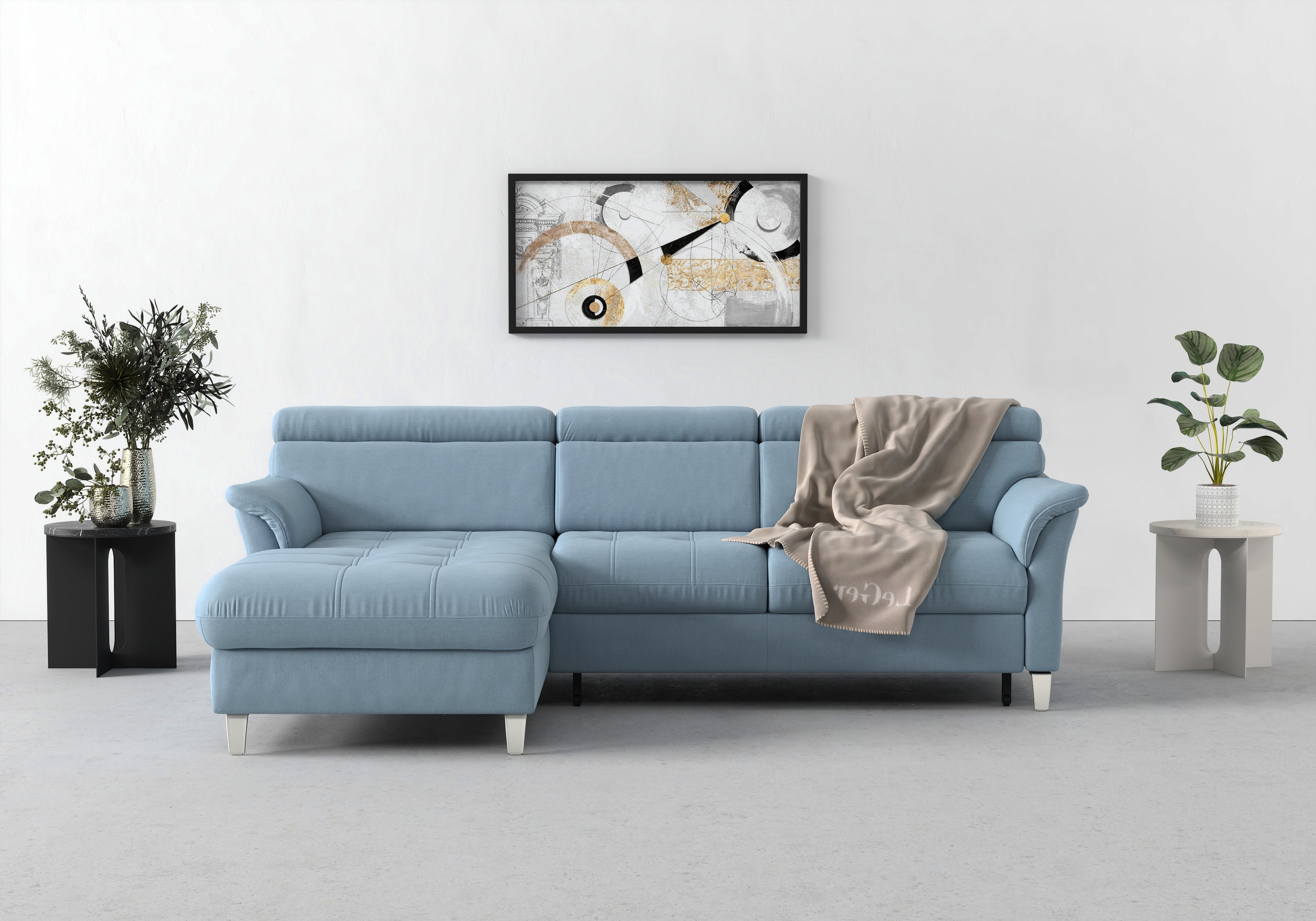 Thumbnail - sit&more Ecksofa "Marano L-Form" inklusive Kopfteilverstellung, wahlweise mit Bettfunktion, Bettkasten