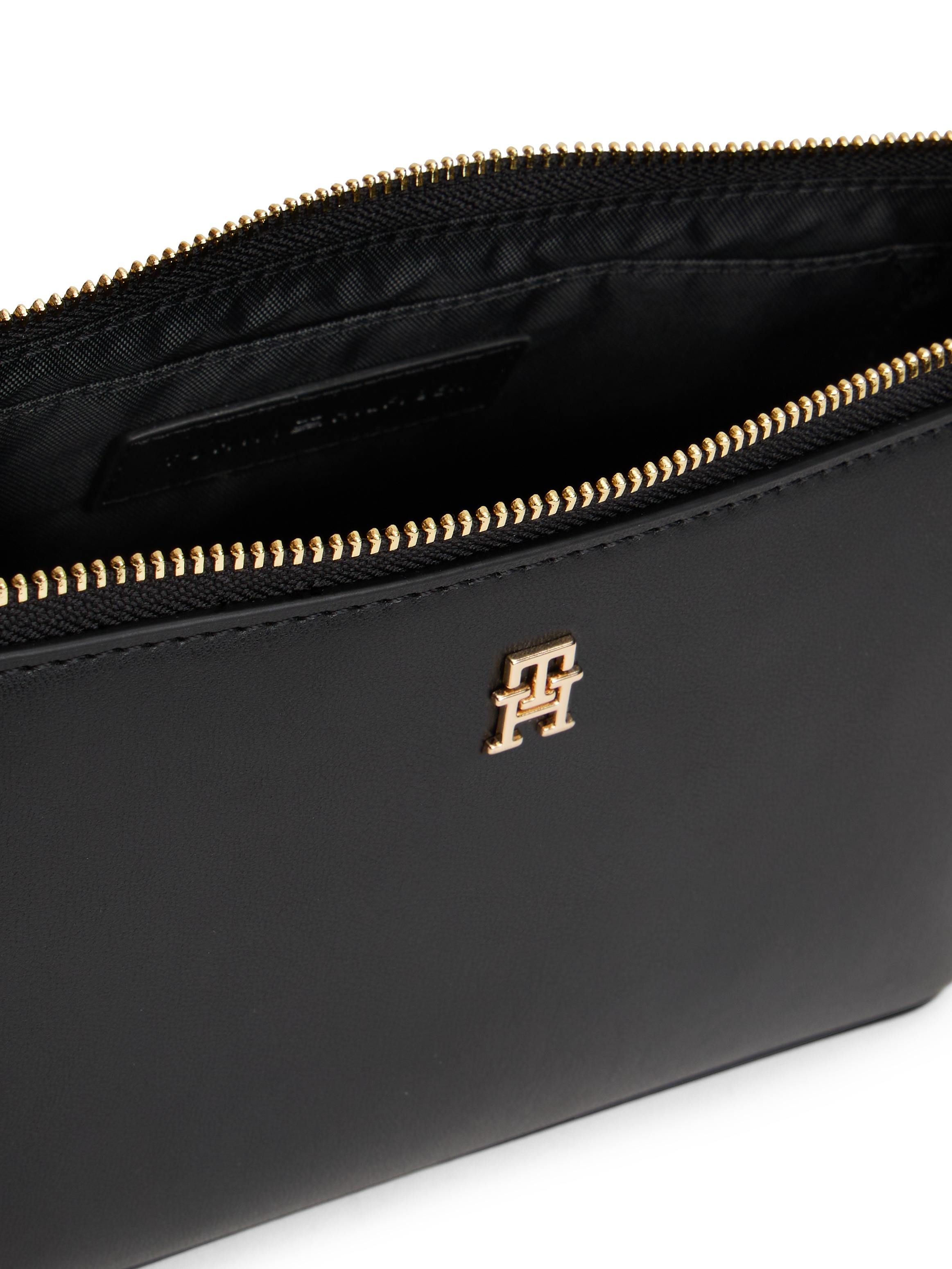 Tommy Hilfiger Kulturbeutel »TH ICON MAKE-UP BAG« , Unisex Kosmetiktasche, Minibag mit praktischer Handschlaufe