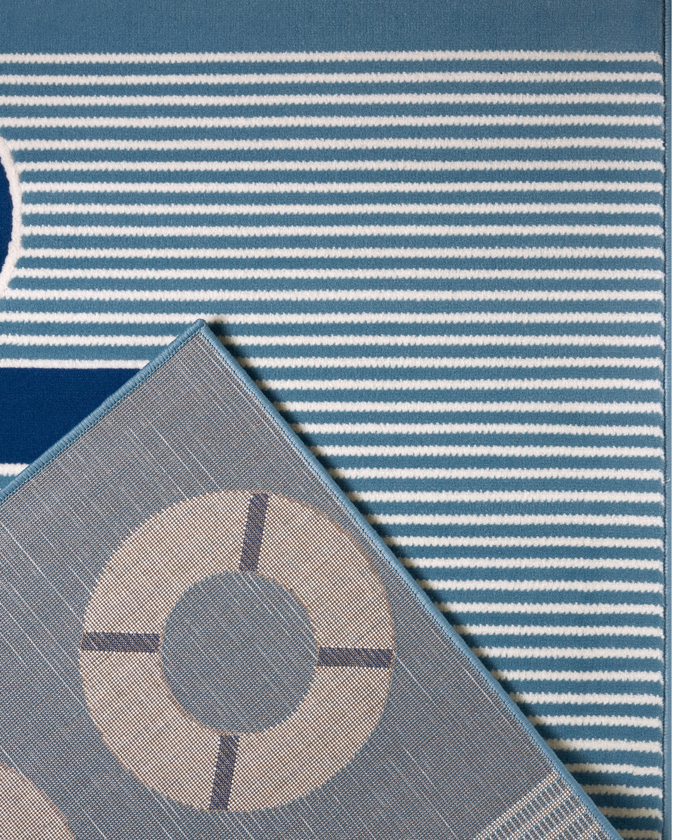 HANSE Home Kinderteppich »Take a Cruise«, rechteckig, 9 mm Höhe, Motiv Anker, Rettungsring, Maritim, Kurzflor