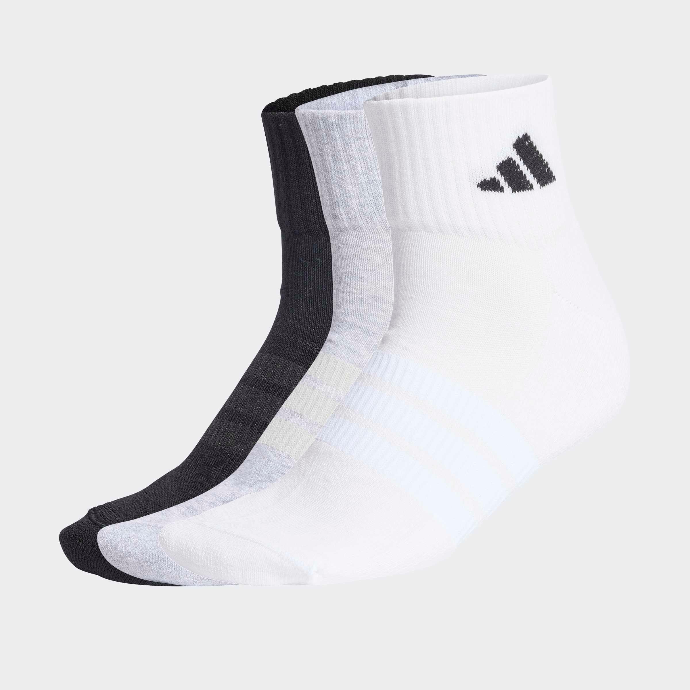 adidas Performance Funktionssocken "CUSHIONED SPORTSWEAR ANKLE 3ER-PACK" 3 Paar tlg. für Fitness und sportliche Aktivitäten, sportlicher Stil, 3er-Set
