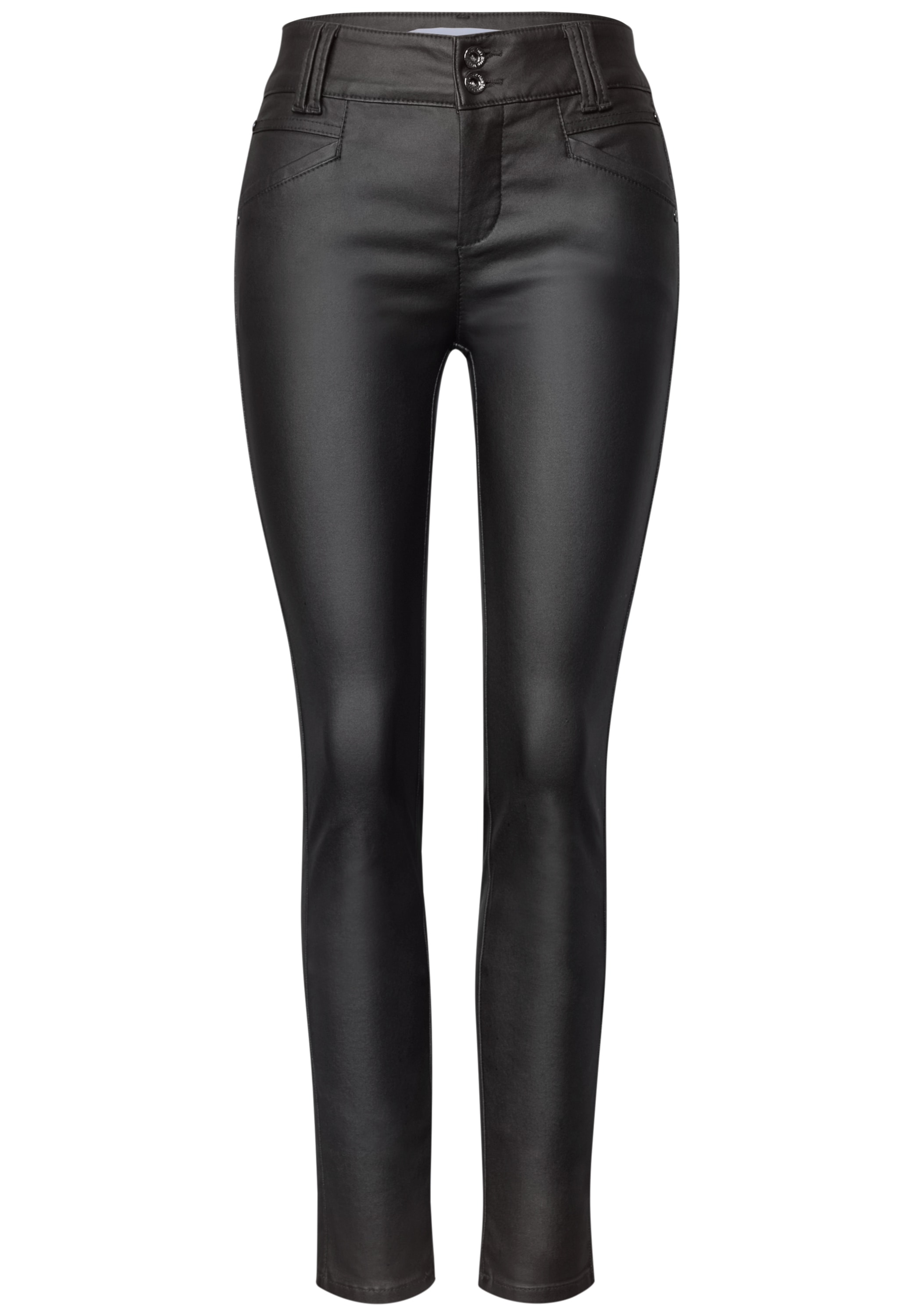 STREET ONE Stoffhose  mit Coating