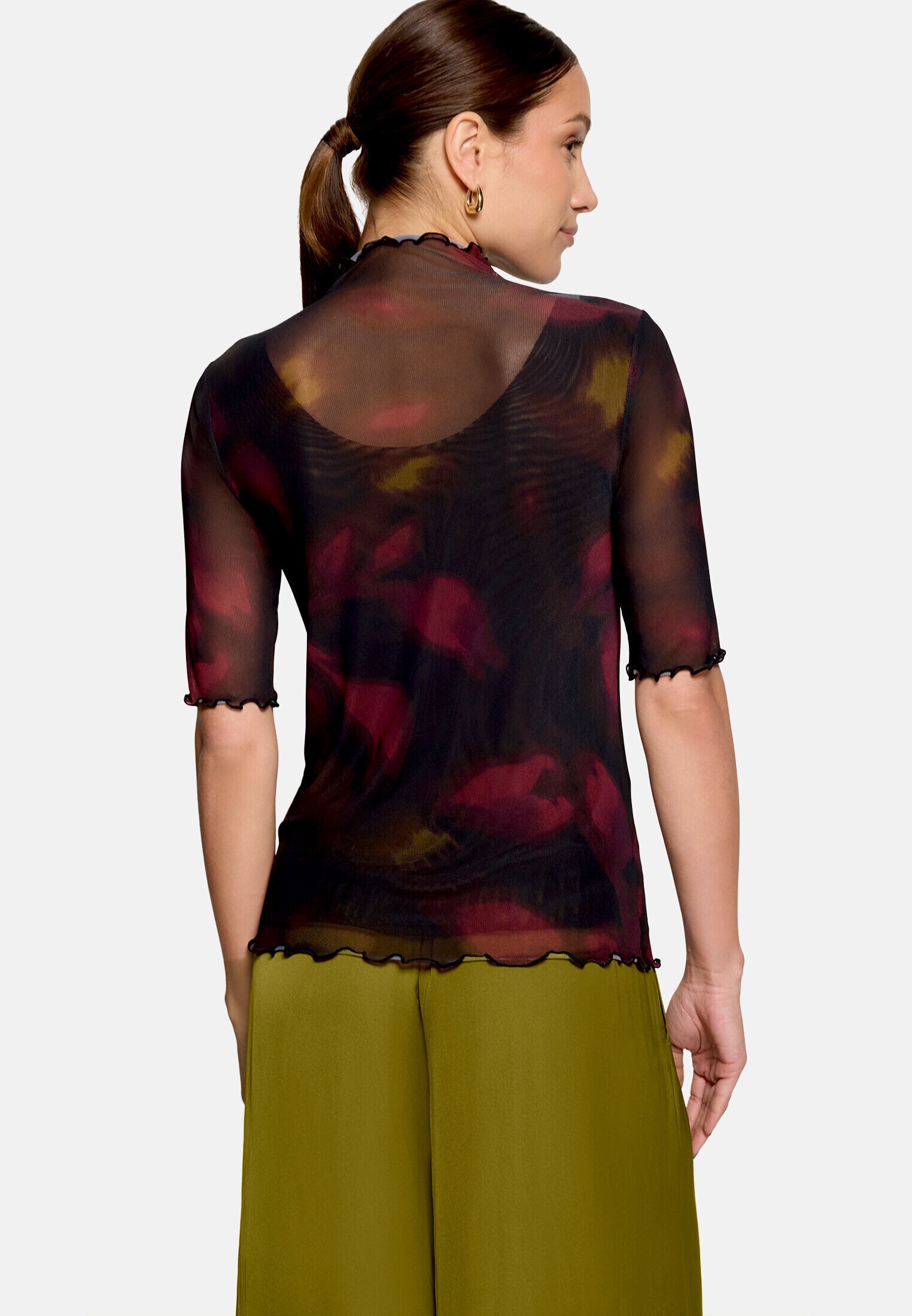 Zero Kurzarmshirt »Damen mit Muster« 1 Material