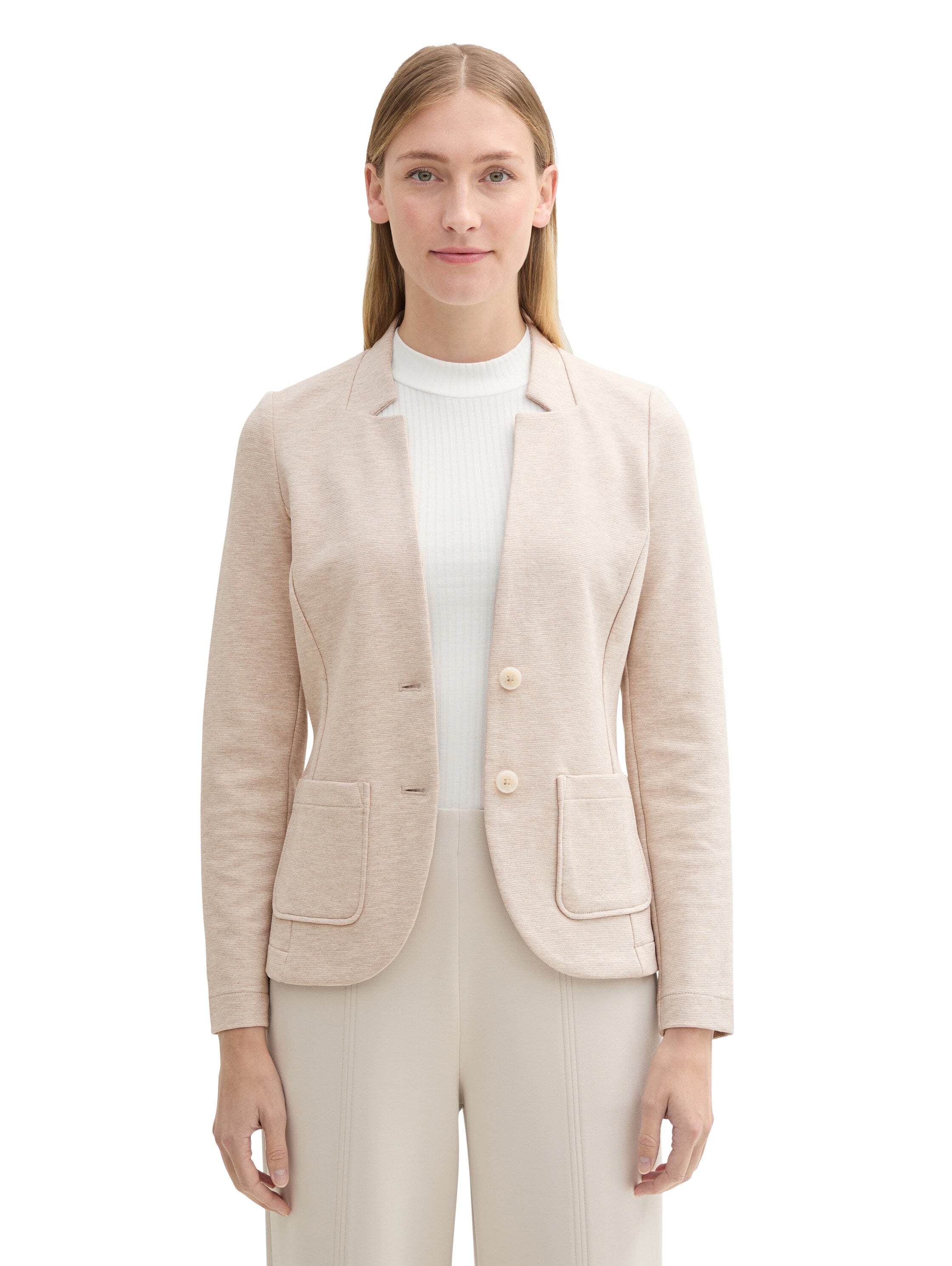 TOM TAILOR Sweatblazer "Ottoman", mit aufgesetzten Taschen und Struktur