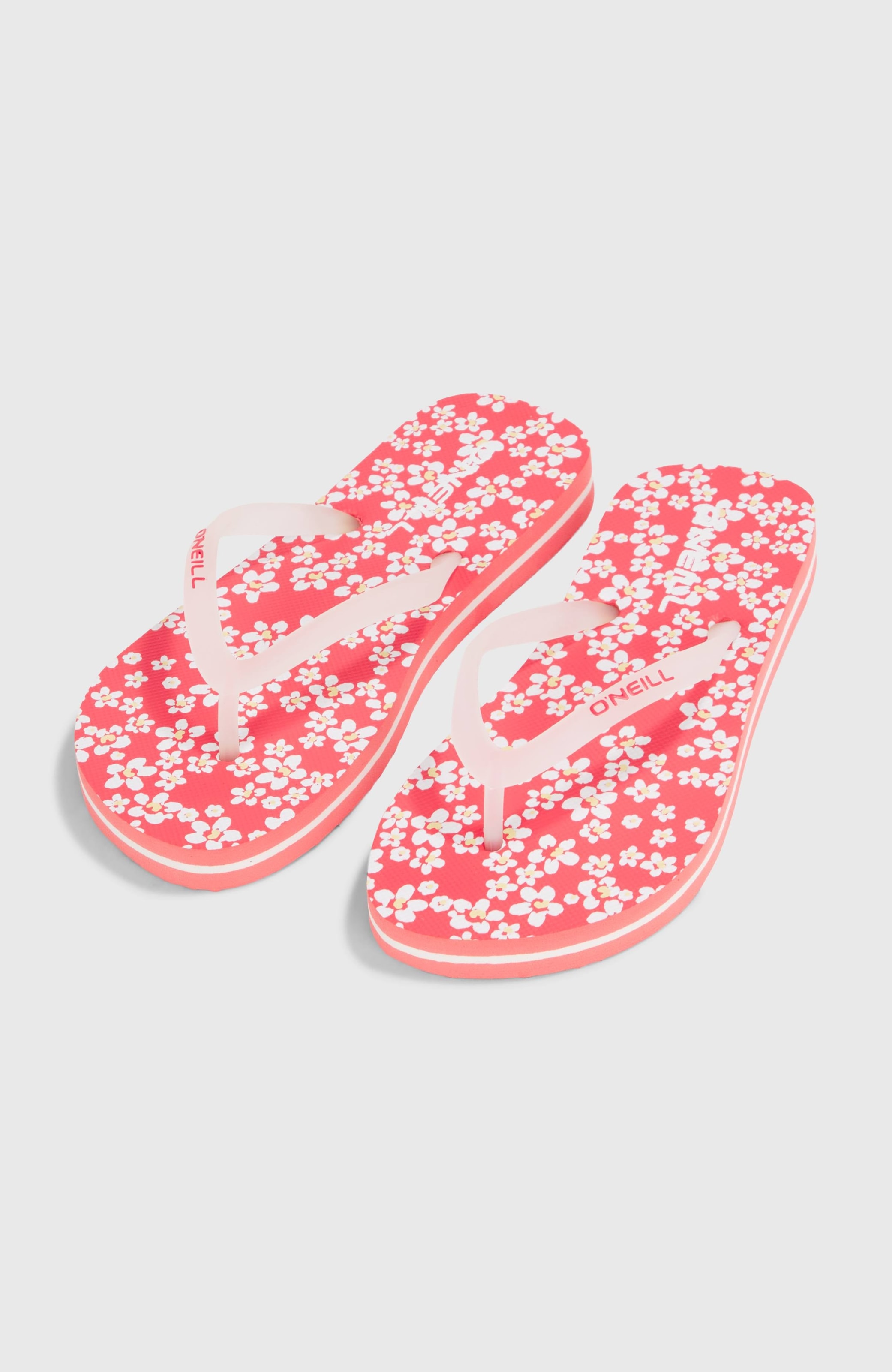 Zehentrenner O'NEILL "PROFILE GRAPHIC SANDALS", Mädchen, Gr. 38, rosa (pink milliflower), Synthetik, Schuhe Zehentrenner