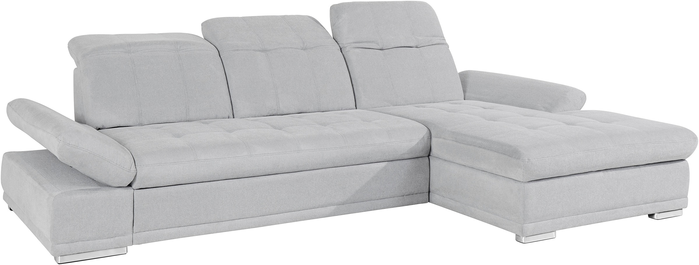 COTTA Ecksofa »Holiday L-Form mit Sitztiefen-, Armteil- und Kopfteilverstellung«, wahlweise mit Bettfunktion & Bettkasten