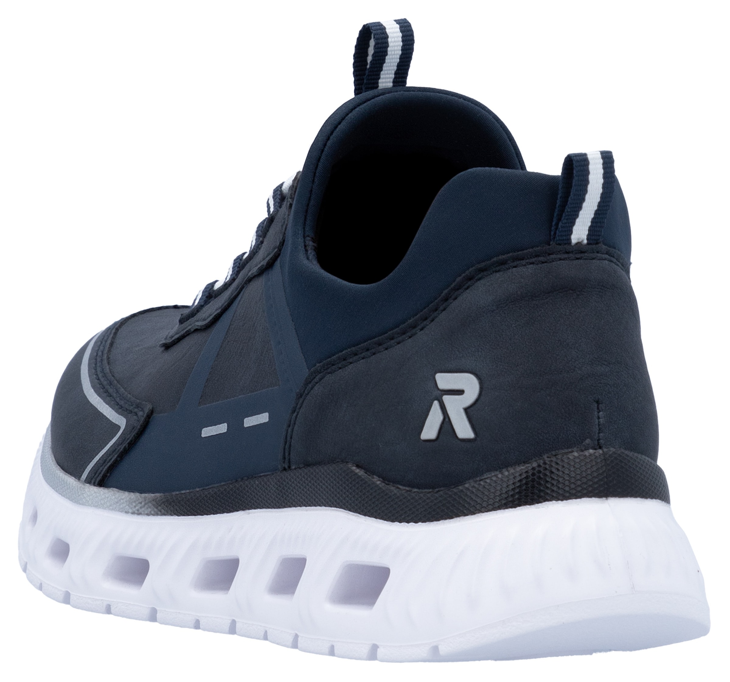 RIEKER Sport Slip-On Sneaker, Schlupfschuh, Halbschuh, Freizeitsneaker mit Schnellverschluss