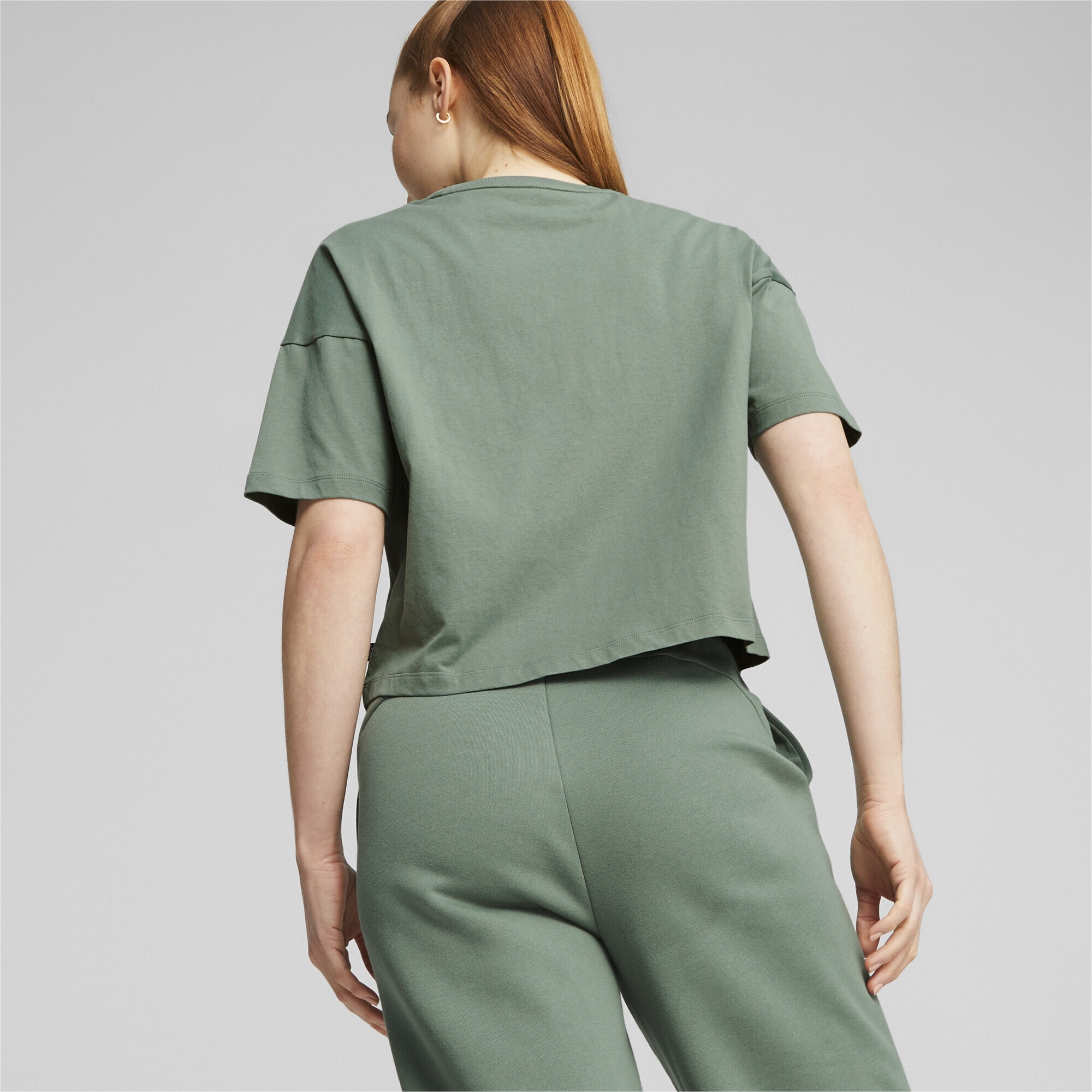 PUMA Crop-Top »Essentials Logo Cropped T-Shirt Damen«