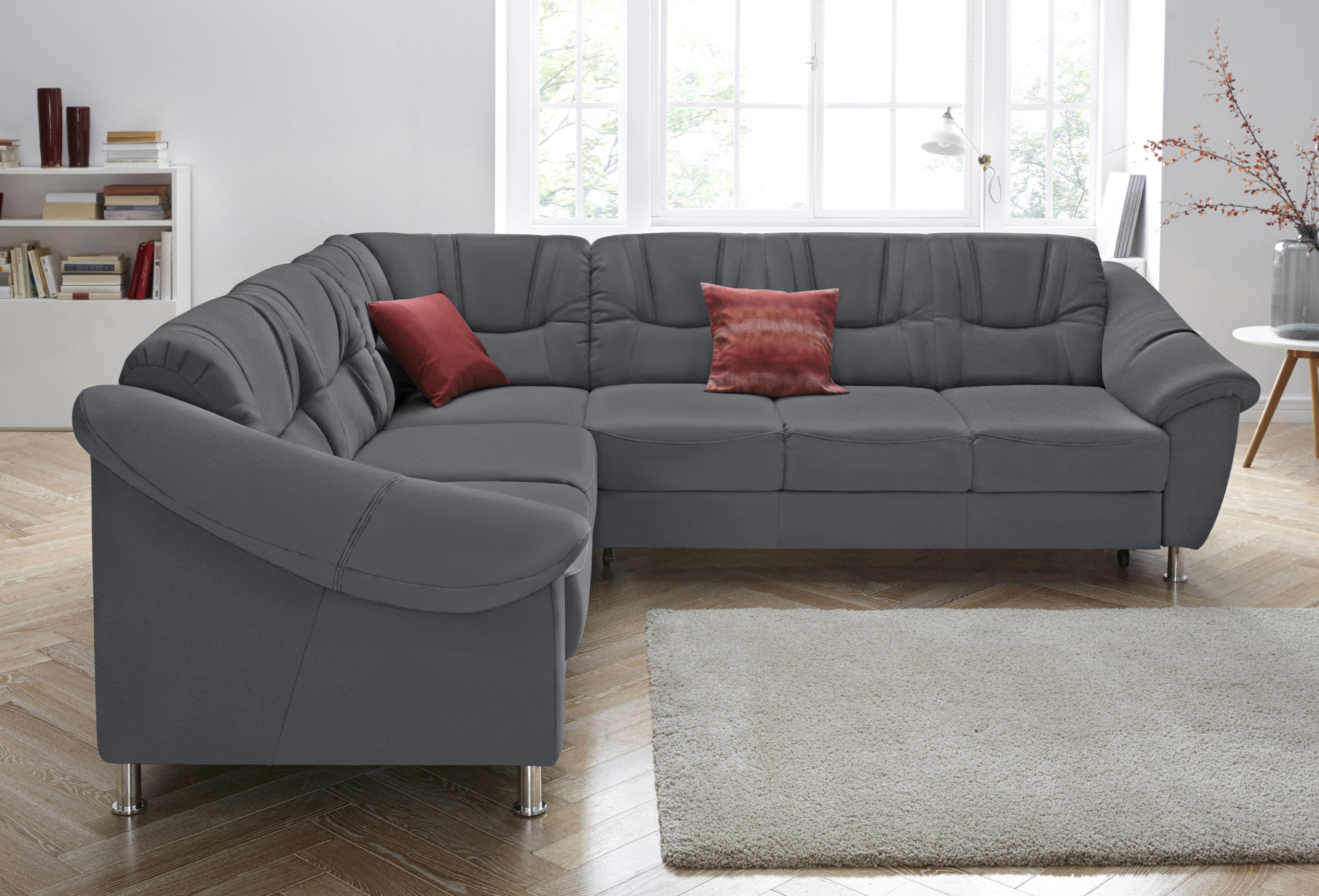 sit&more Ecksofa "Salsa L-Form" mit Federkern, wahlweise mit Schlaffunktion