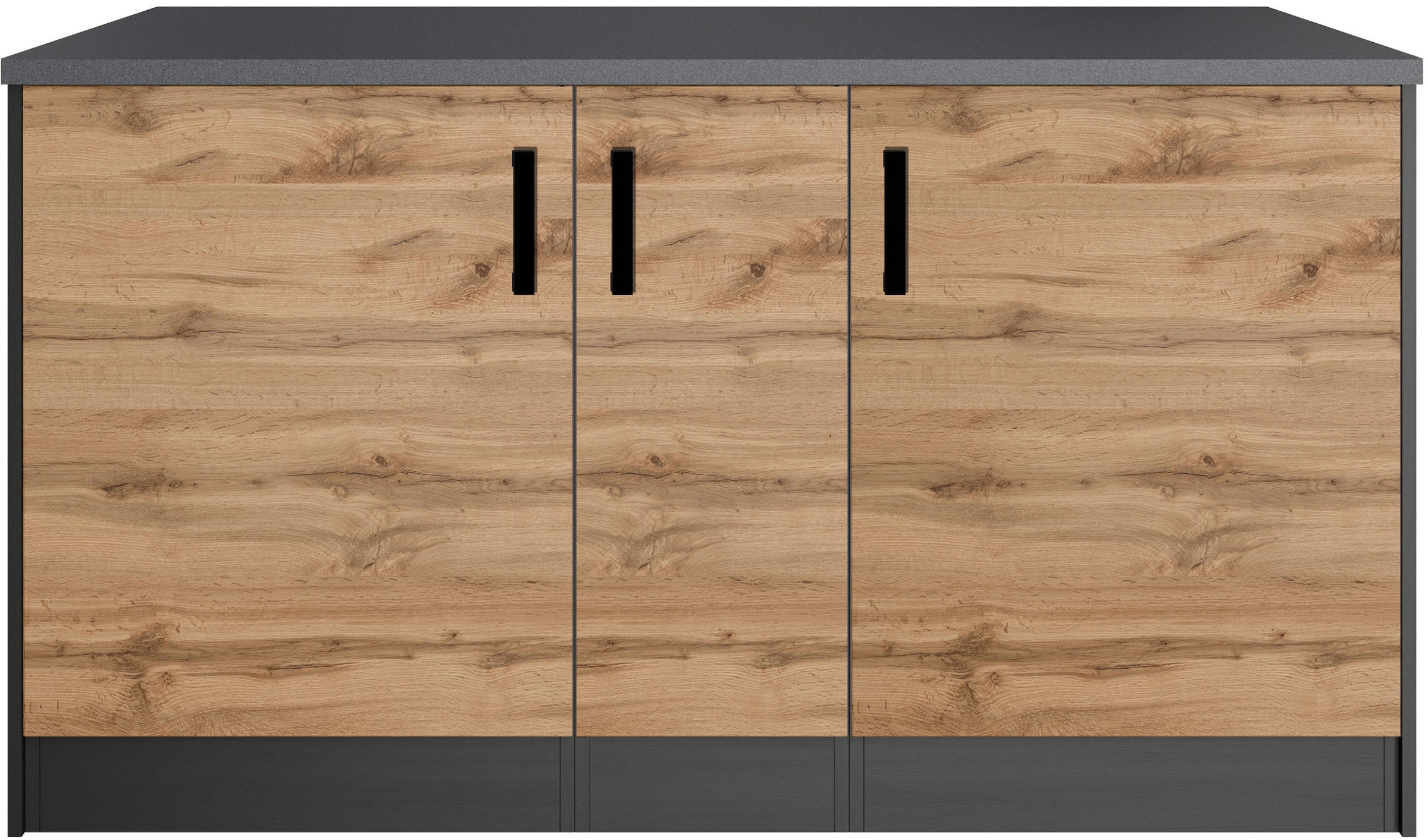 KOCHSTATION Kücheninsel »KS-Toronto«, Breite 153 cm, MDF-Fronten, Flaschenregal