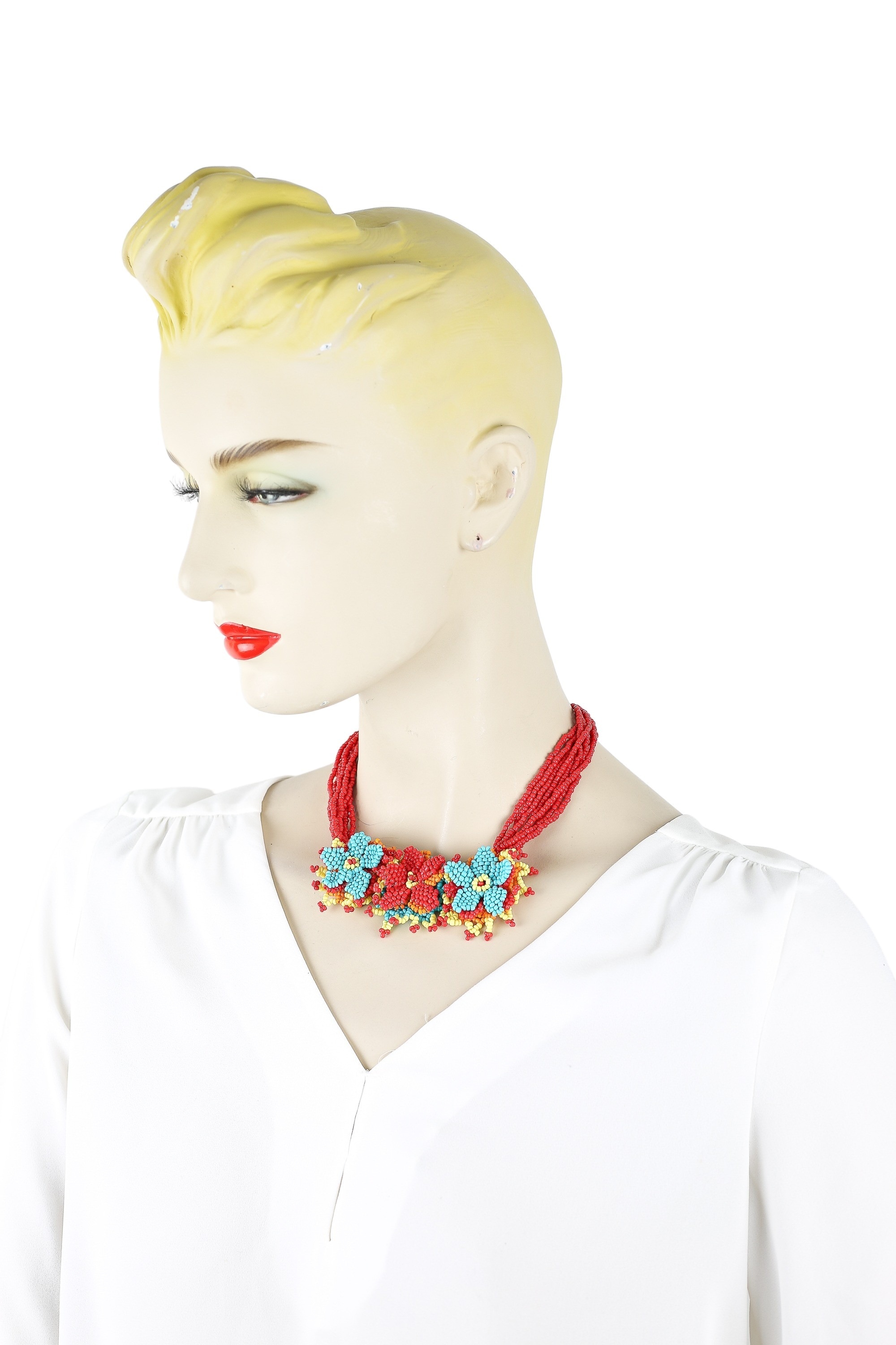 COLLEZIONE ALESSANDRO Kette mit Anhänger »Eleni«, 8 reihige Glasperlenkette