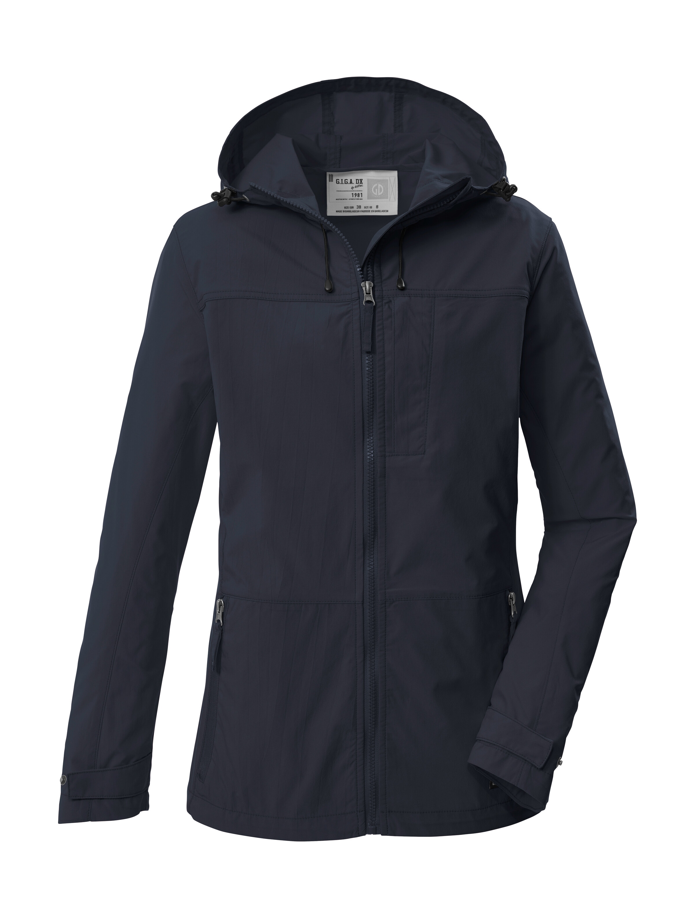 G.I.G.A. DX by killtec Funktionsjacke "GS 17 WMN JCKT" Leichte, schnelltrocknende Damenjacke mit verstellbarer Kapuze