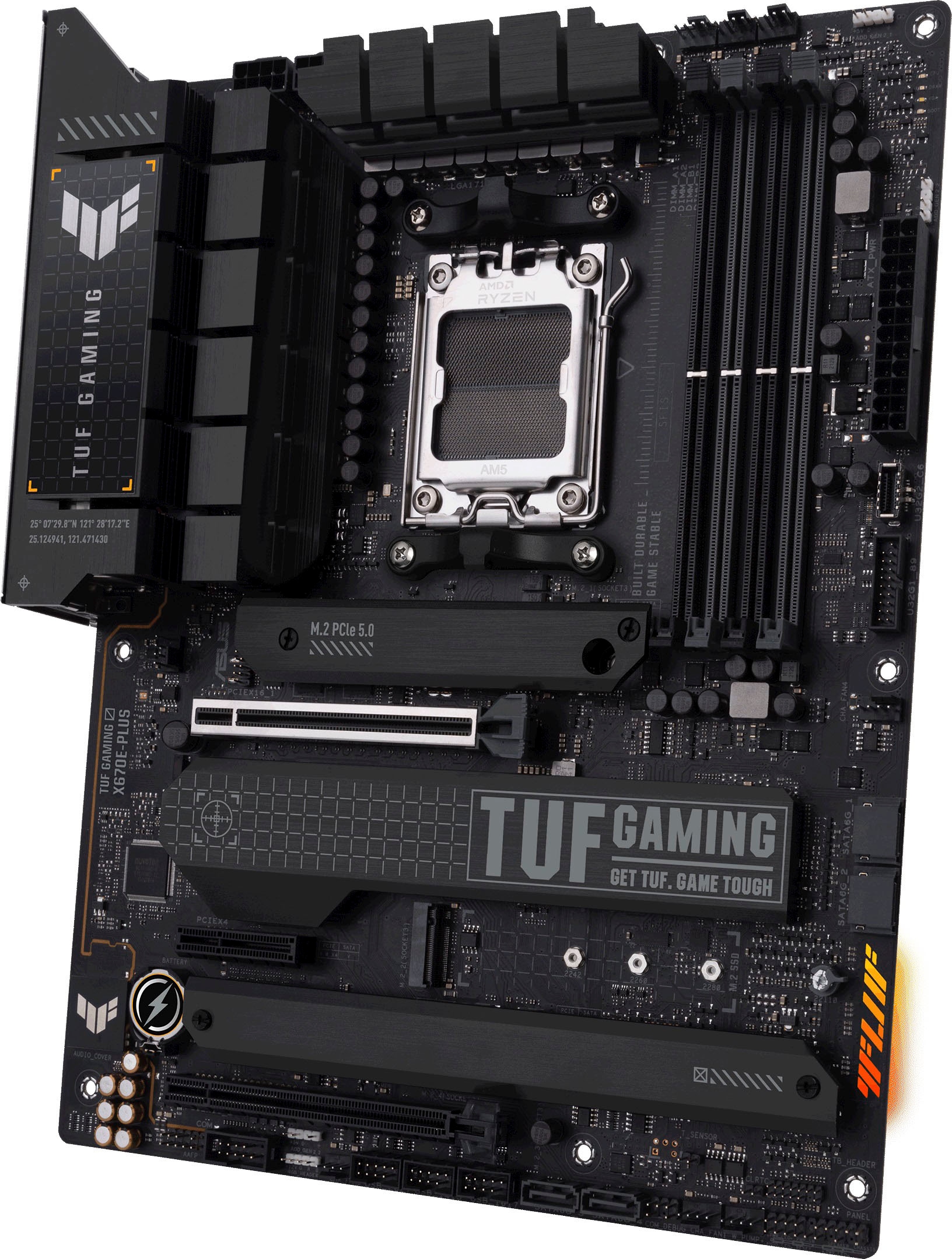 Asus Mainboard »TUF GAMING X670E-PLUS«, Ryzen 7000, ATX, PCIe 5.0, DDR5-Speicher, 4x M.2, USB 3.2 Gen