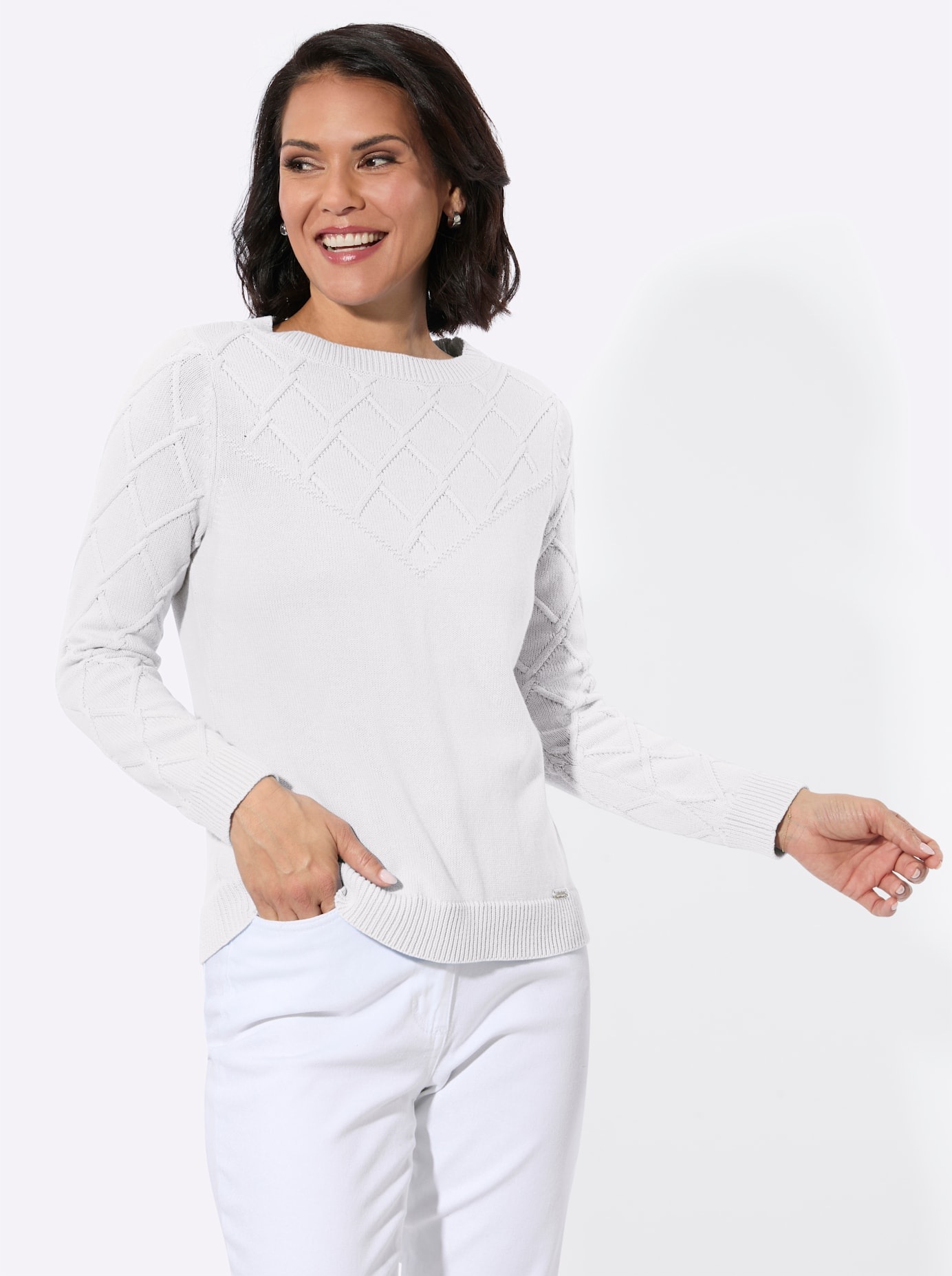 Casual Looks Strickpullover "U-Boot-Pullover"