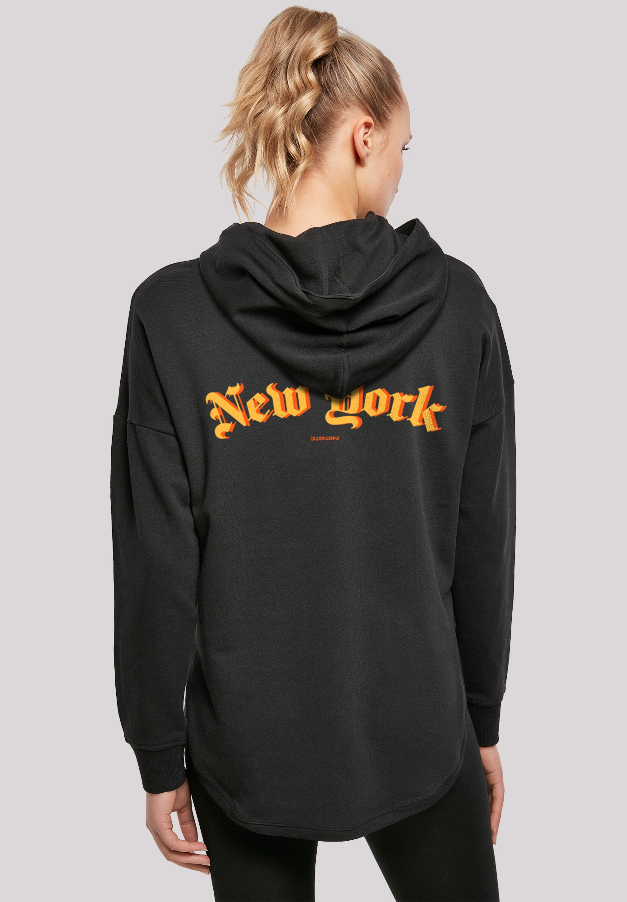 F4NT4STIC Kapuzenpullover »New York Orange OVERSIZE HOODIE«, Print