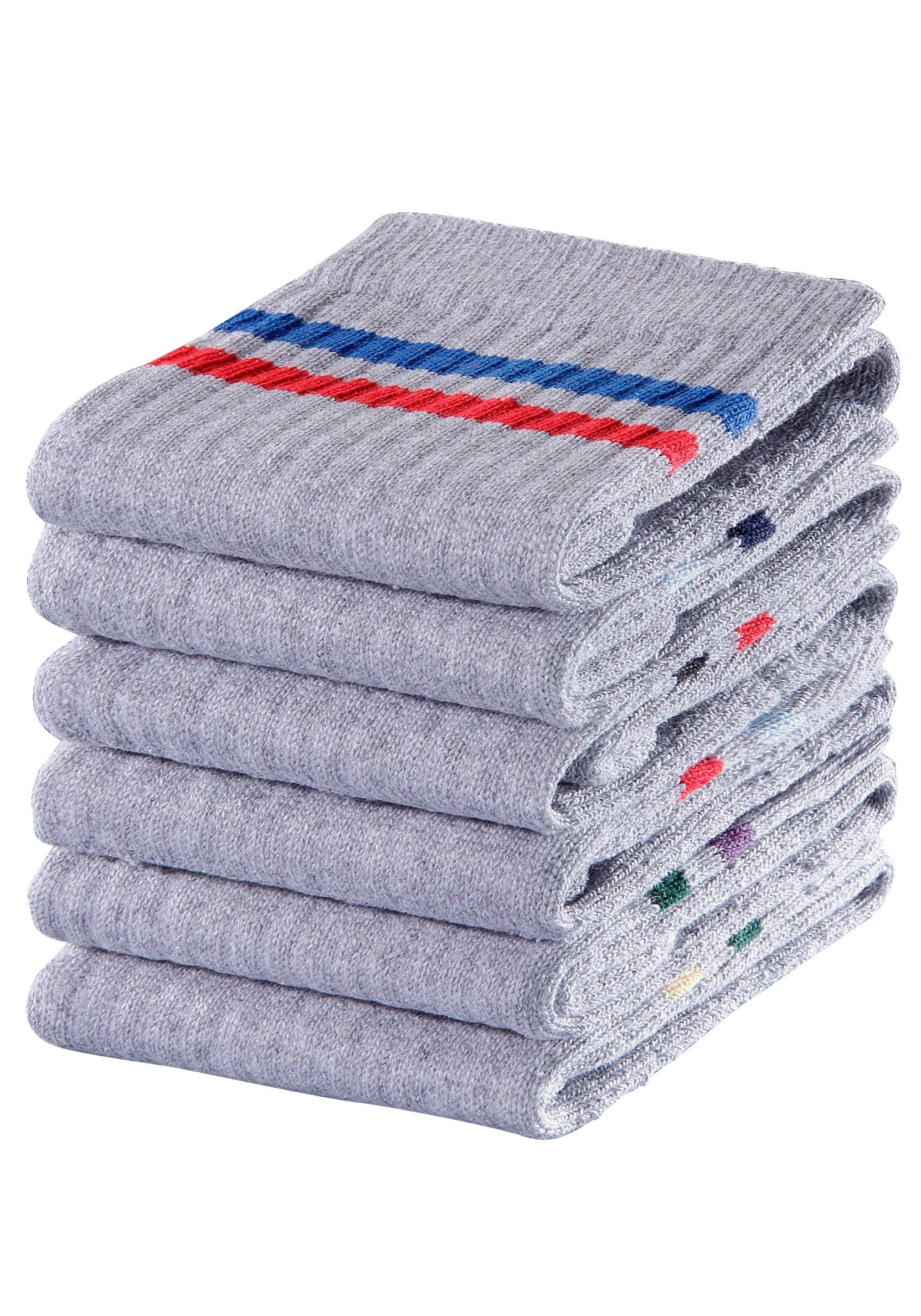 Go in Freizeitsocken Packung, 6 Paar tlg. mit farbigen Streifen günstig online kaufen