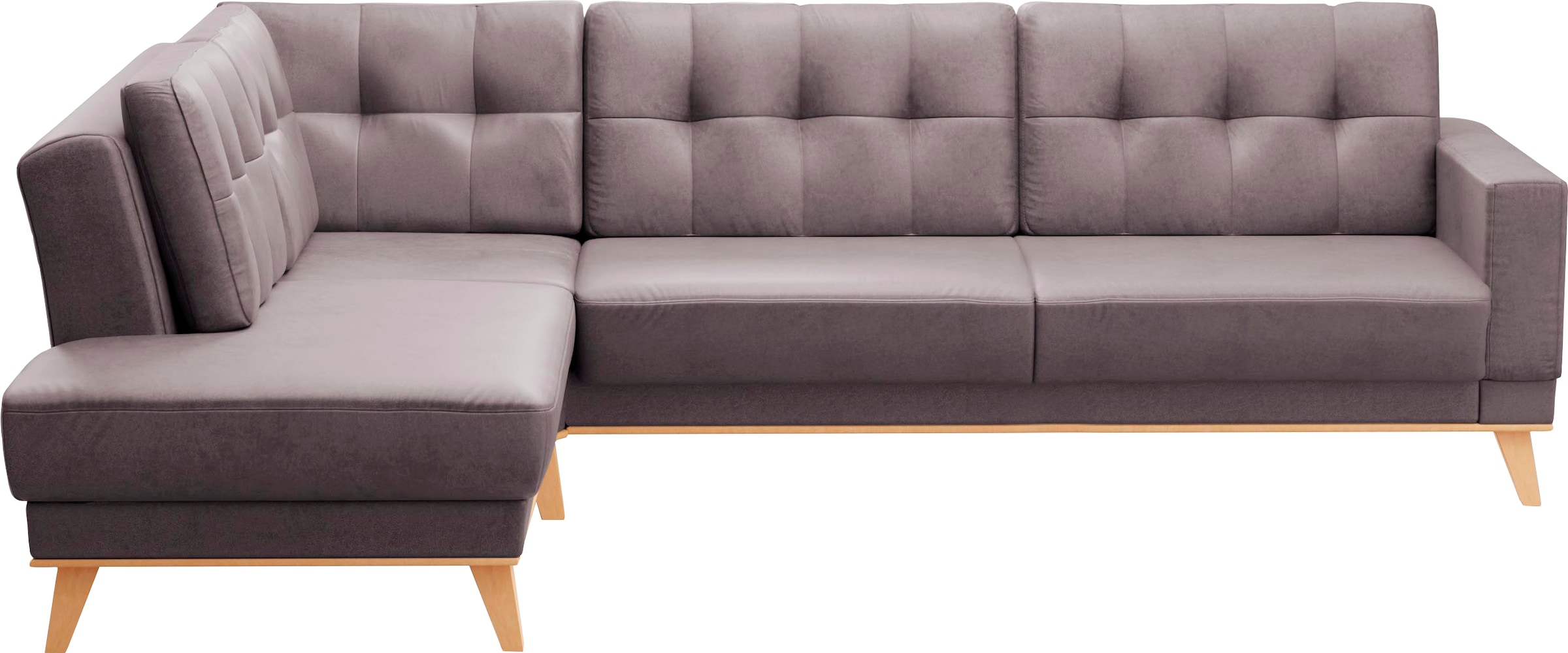 sit&more Ecksofa »Lavida L-Form«, wahlweise mit Kippfunktion und Bettkasten