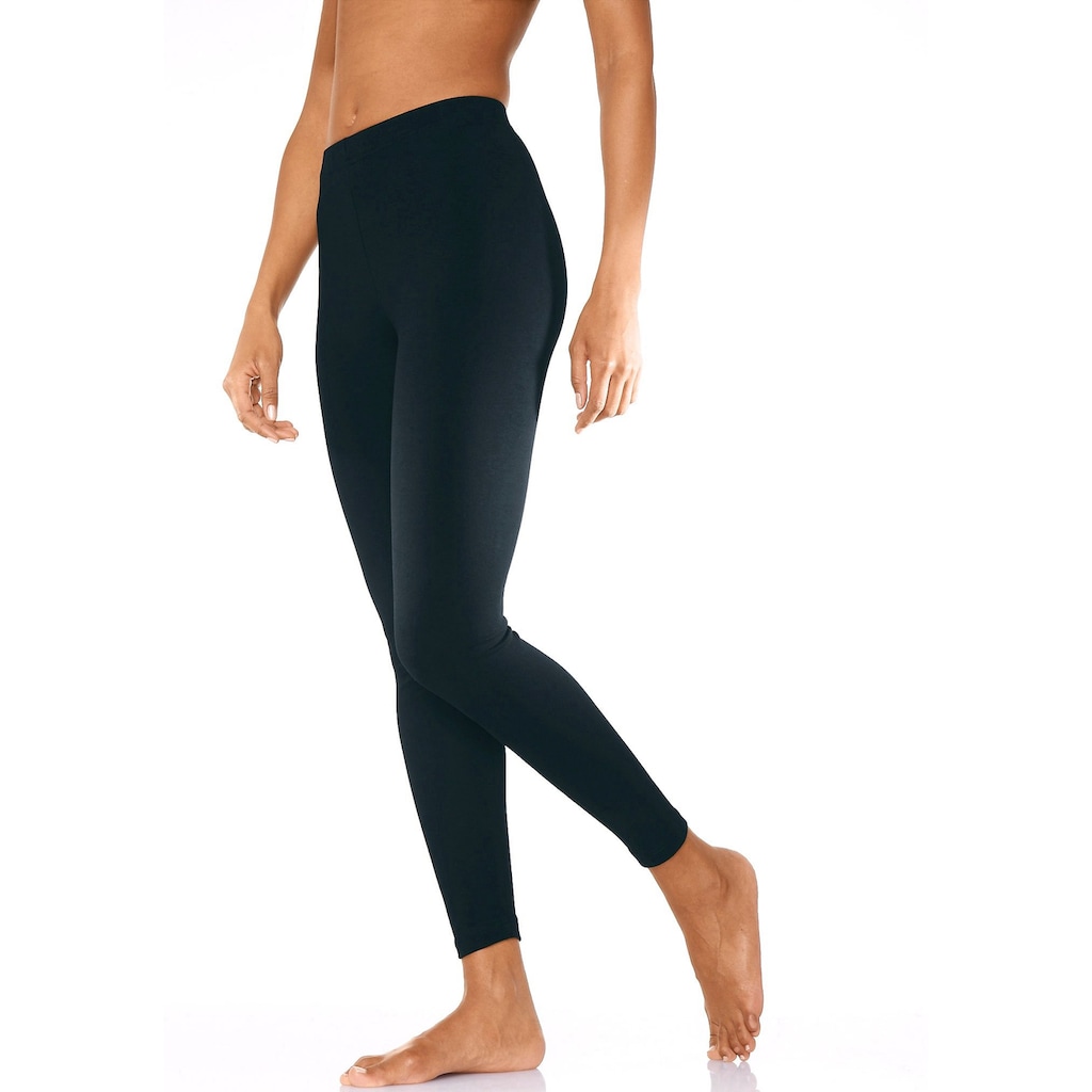 Vivance active Leggings, (2er-Pack), mit Gummibund, Loungewear