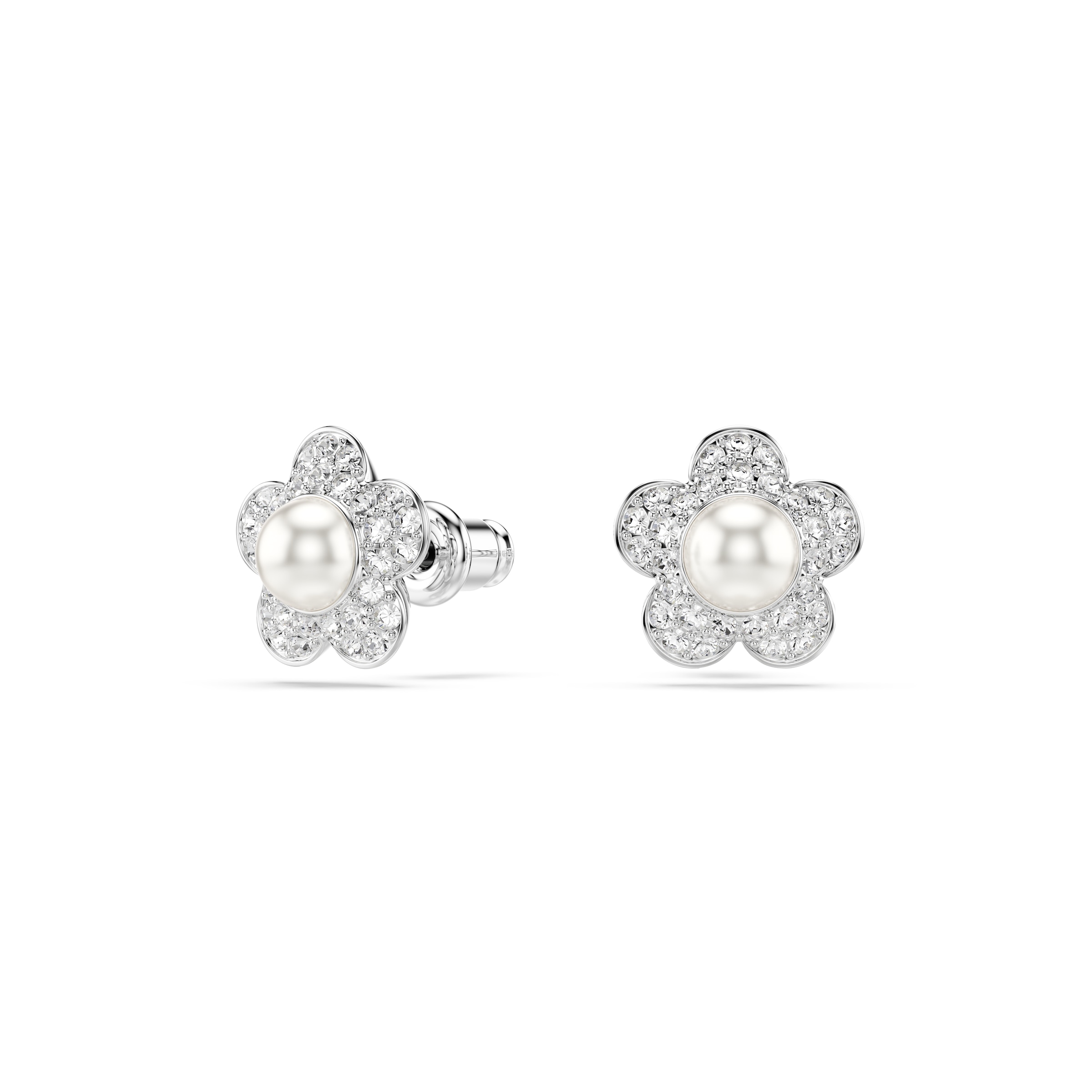 Swarovski Paar Ohrstecker »Schmuck Geschenk 2026 CAPSULE Ohrringe Blume« mit Swarovski® Kristall - mit Swarovski® Perle