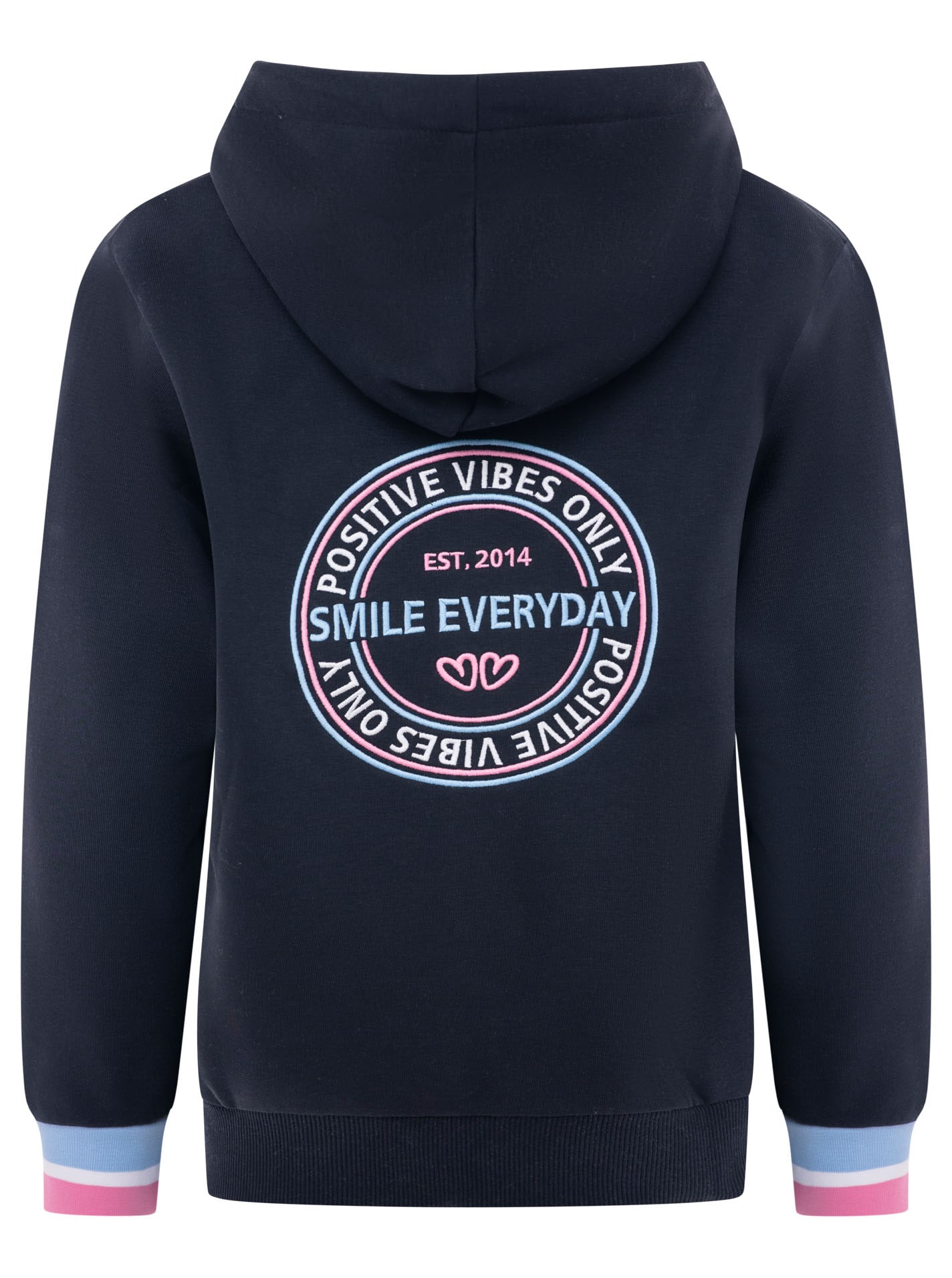 Zwillingsherz Kapuzensweatjacke »"Smile Everyday ZH"« Kapuze, Taschen,  Langarm, Stickerei, Reißverschluss