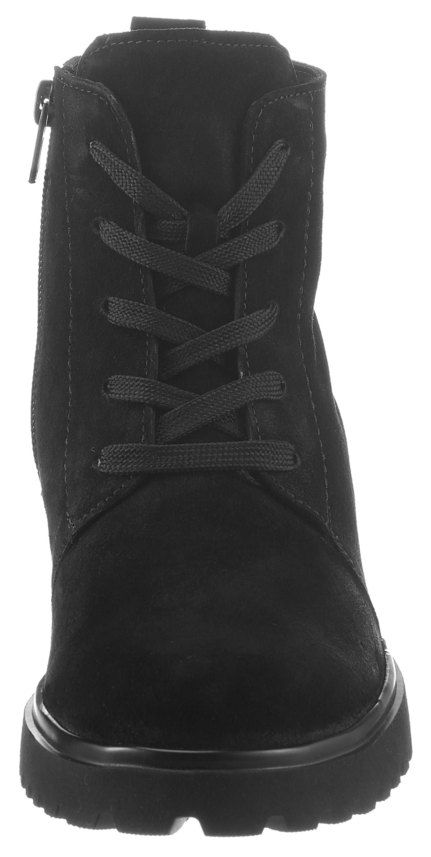 Waldläufer Schnürboots »H-LUISE«, Stiefelette, Blockabsatz, in bequemer Schuhweite G (= weit)