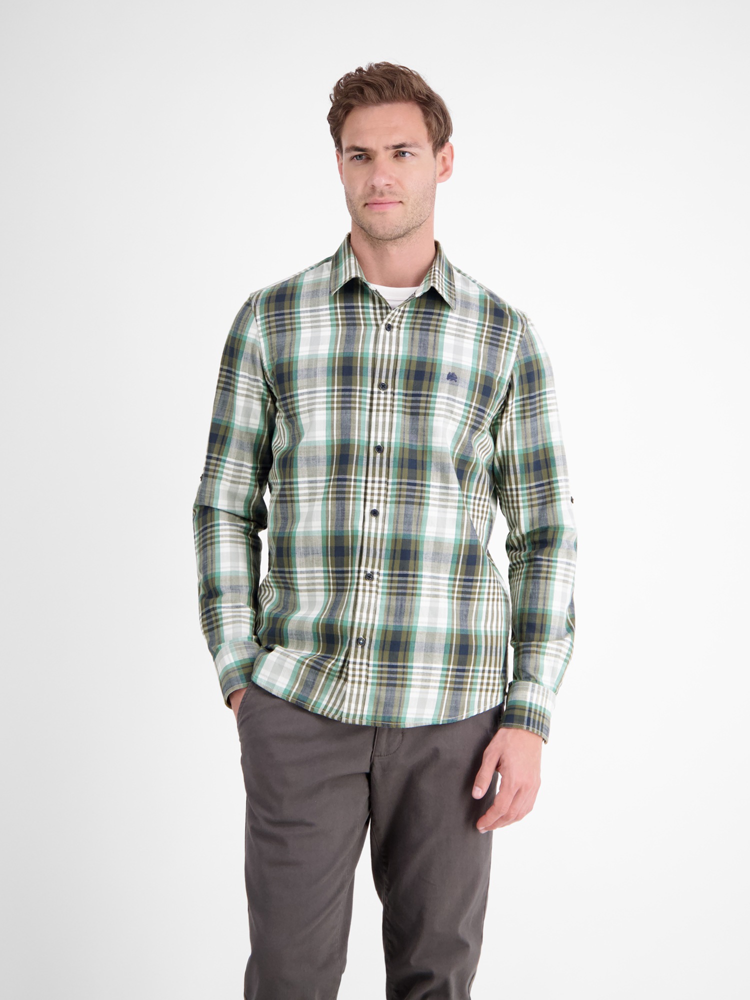 Thumbnail - LERROS Langarmhemd "Karohemd für Herren"