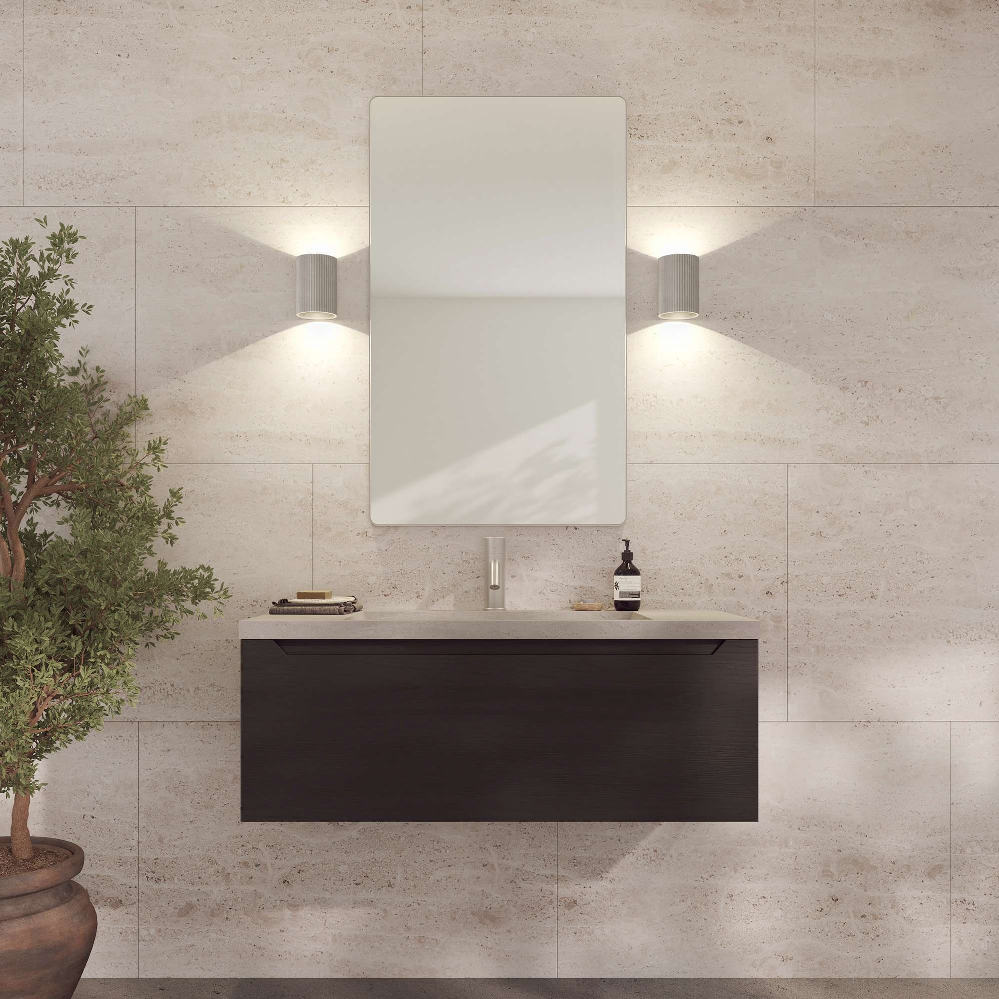 Loevschall Spiegel »Refine, Wandspiegel für alle Raumtypen, Stilvoller Rahmen,«, Spiegel für Schlafzimmer, Wohnzimmer, Garderobe, Flur und Badezimmer