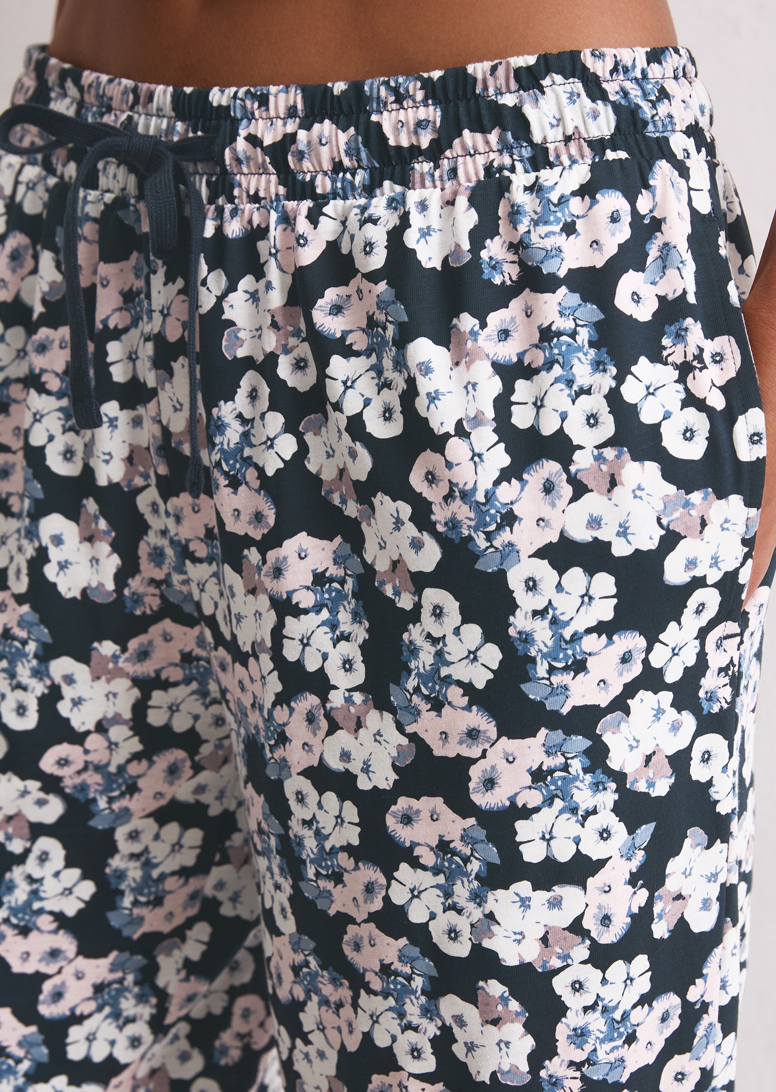 Marc O'Polo Loungehose »Mix N Match Cotton«, seitliche Taschen, Gummizug, Baumwolle, gemustert, Kordel, bequem