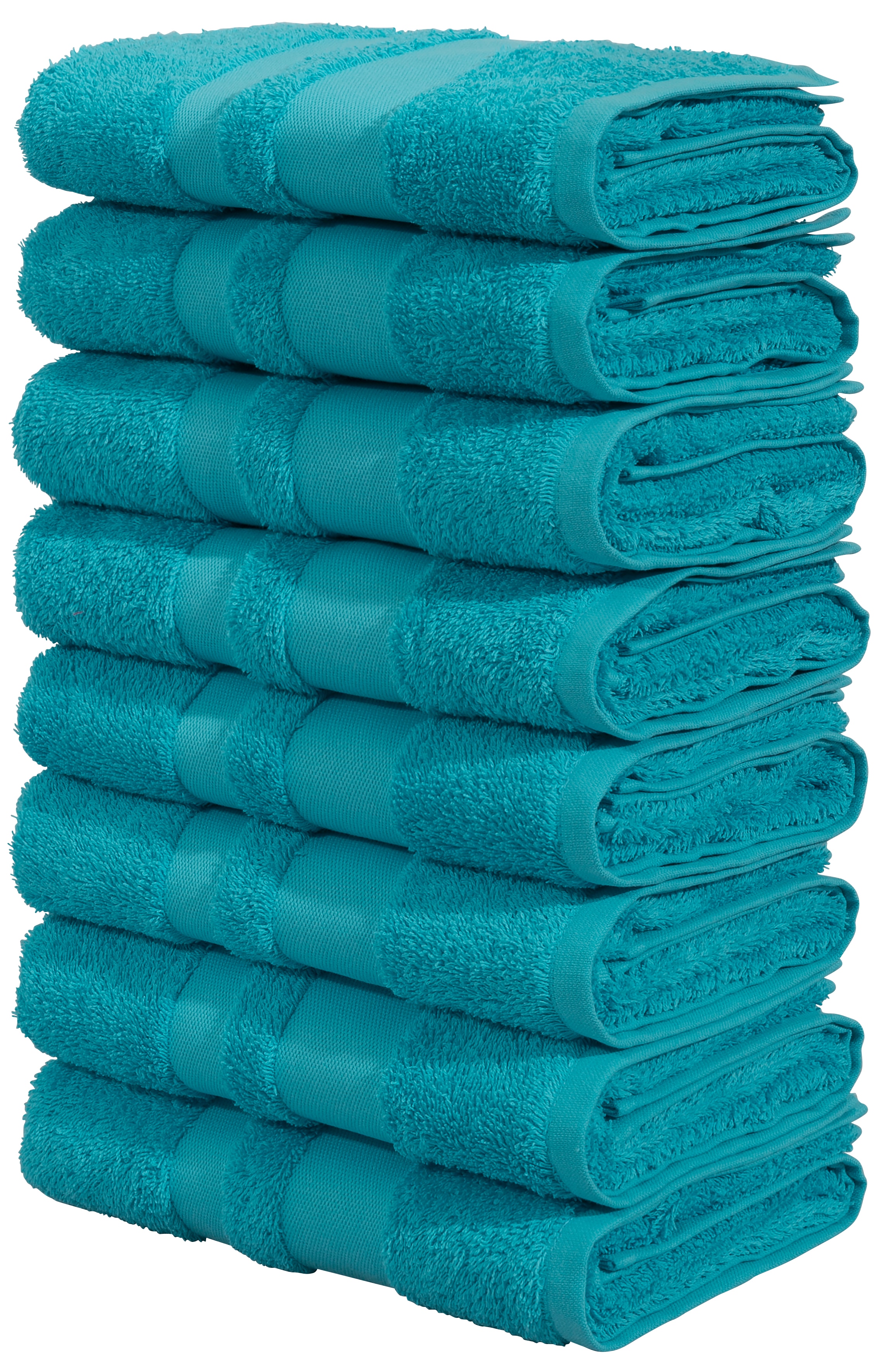 OTTO home Handtücher "Vanessa, 8 Handtücher, 50x100cm, in Standard- und Premium-Qualität" Handtücher mit Bordüre, 100% Baumwolle, einfarbig, weich
