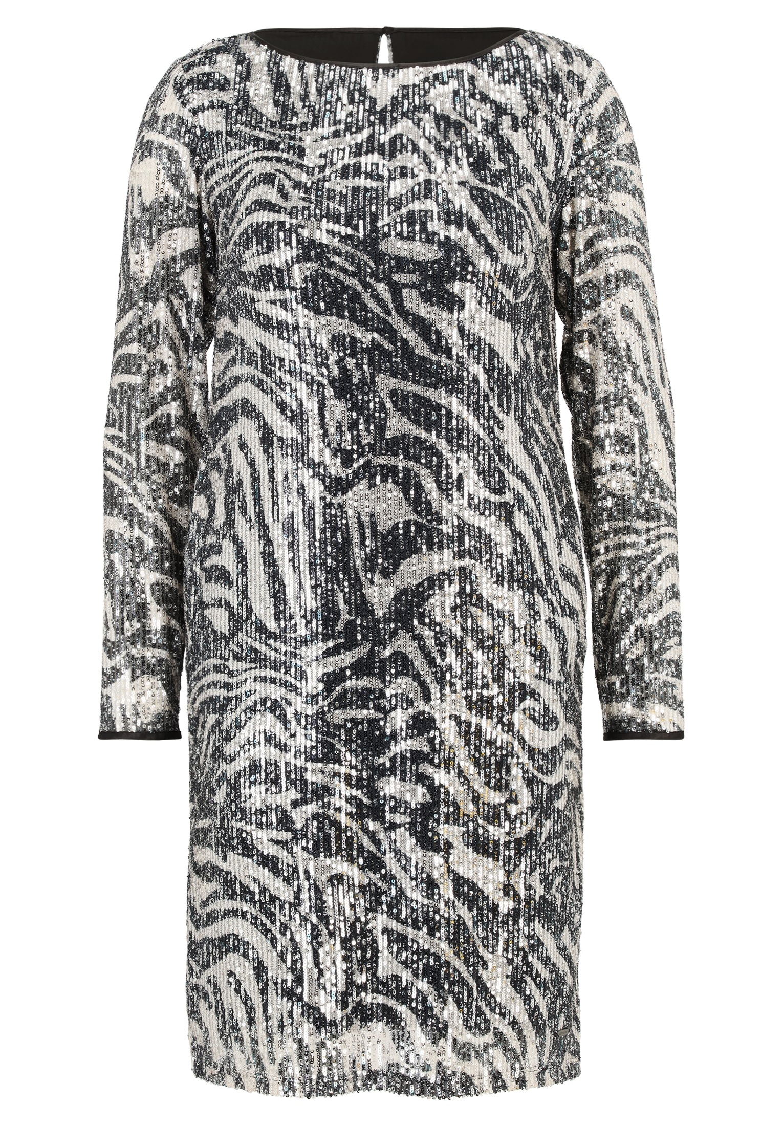 Betty&Co Paillettenkleid "Betty & Co Damen Pailletten-Kleid mit U-Boot-Auss günstig online kaufen