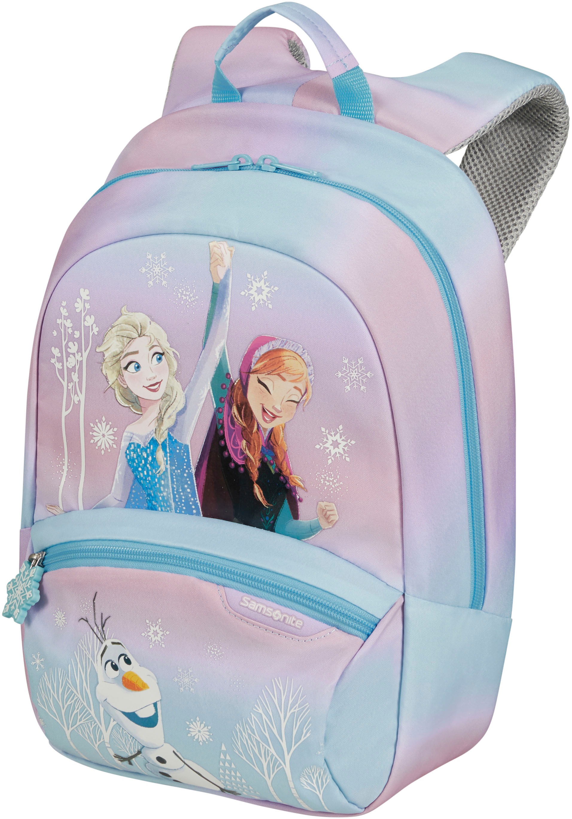 Samsonite Kinderrucksack "Disney Ultimate 2.0, S+, Frozen", reflektierende Details, Kindergartenrucksack Kinderfreizeitr