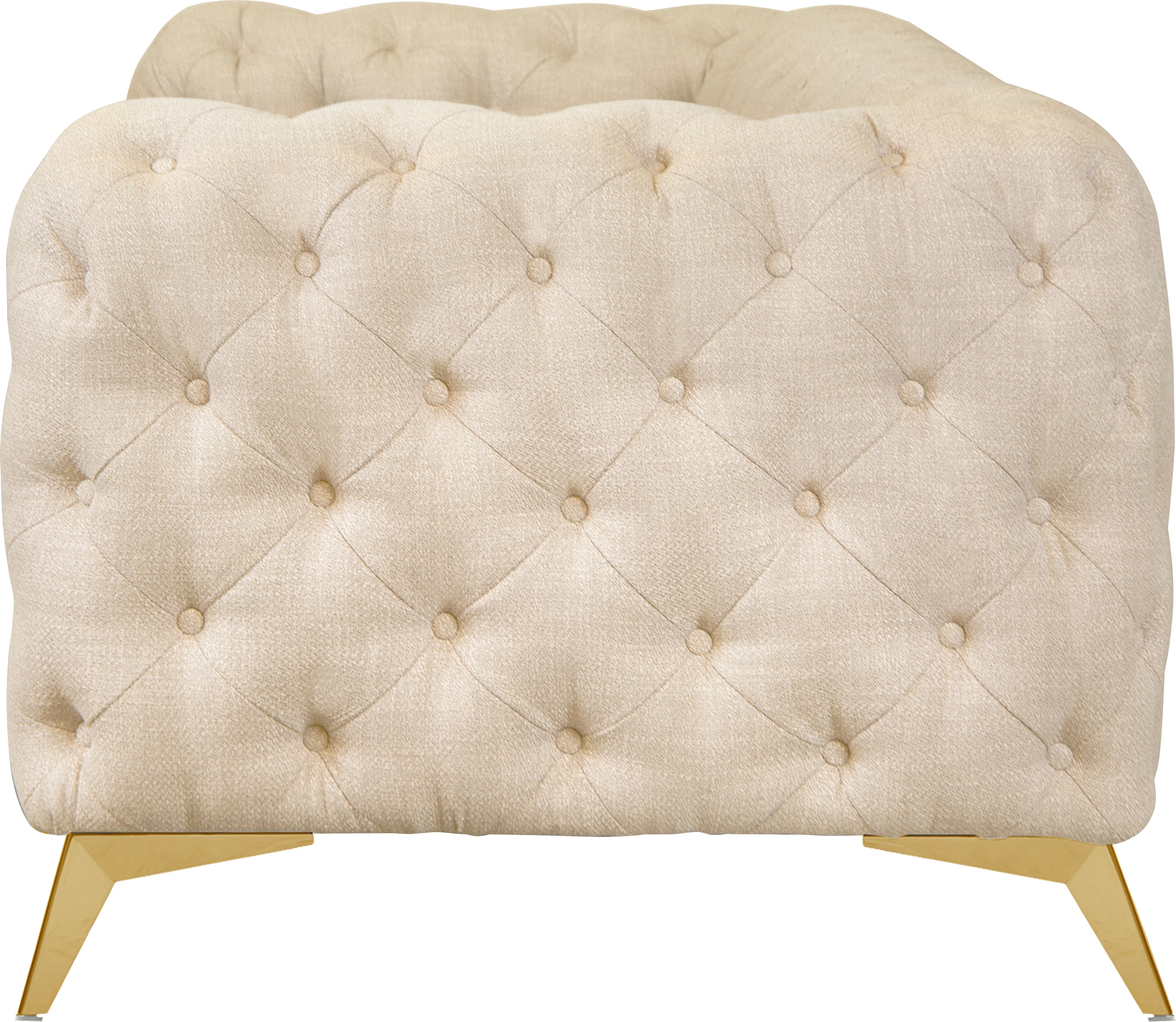 Leonique Chesterfield-Sofa »Glynis«, aufwändige Knopfheftung, moderne Chesterfield Optik, Fußfarbe wählbar