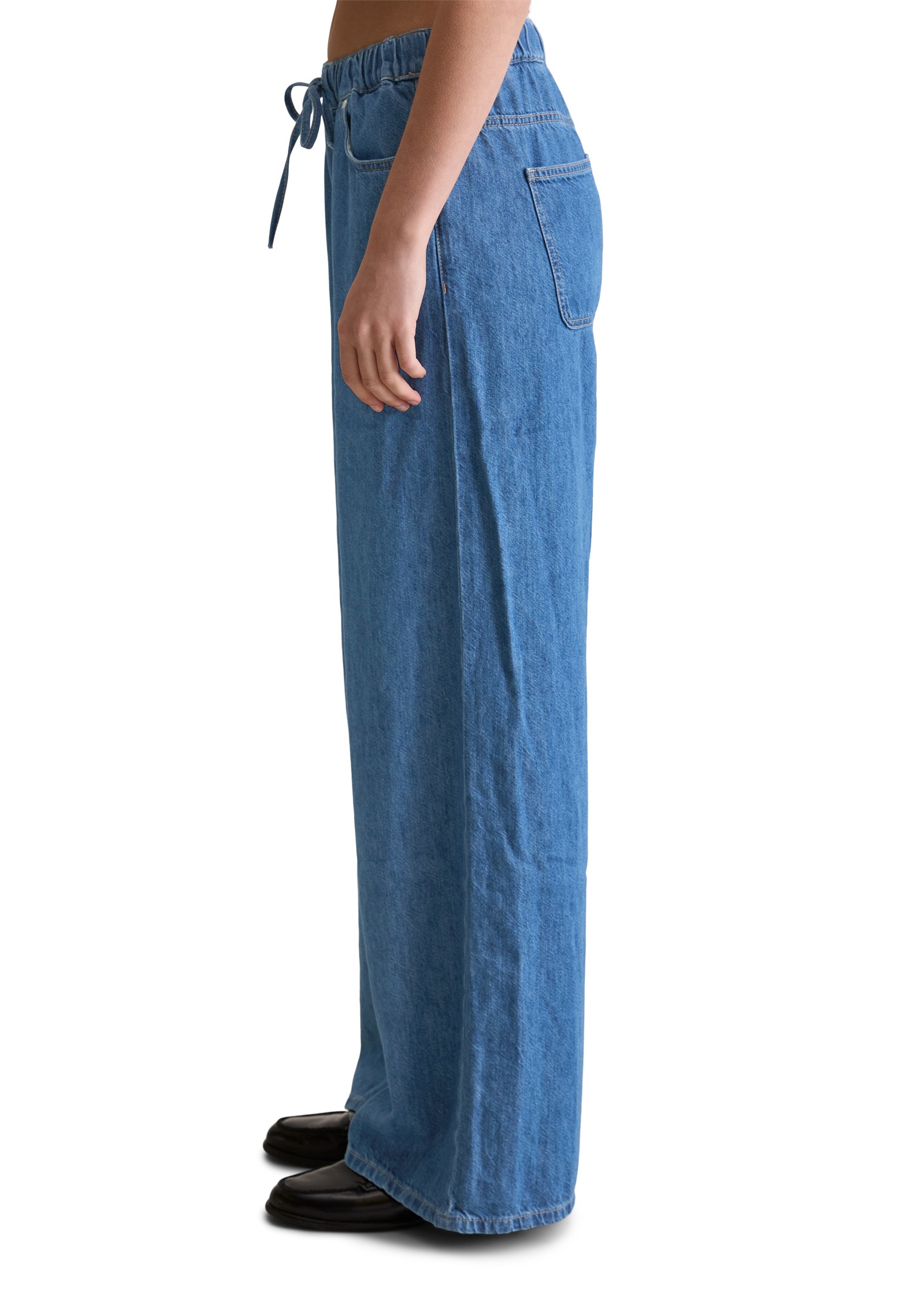 Marc OPolo DENIM Weite Jeans "mit recyeltem Leinen-Garn" günstig online kaufen