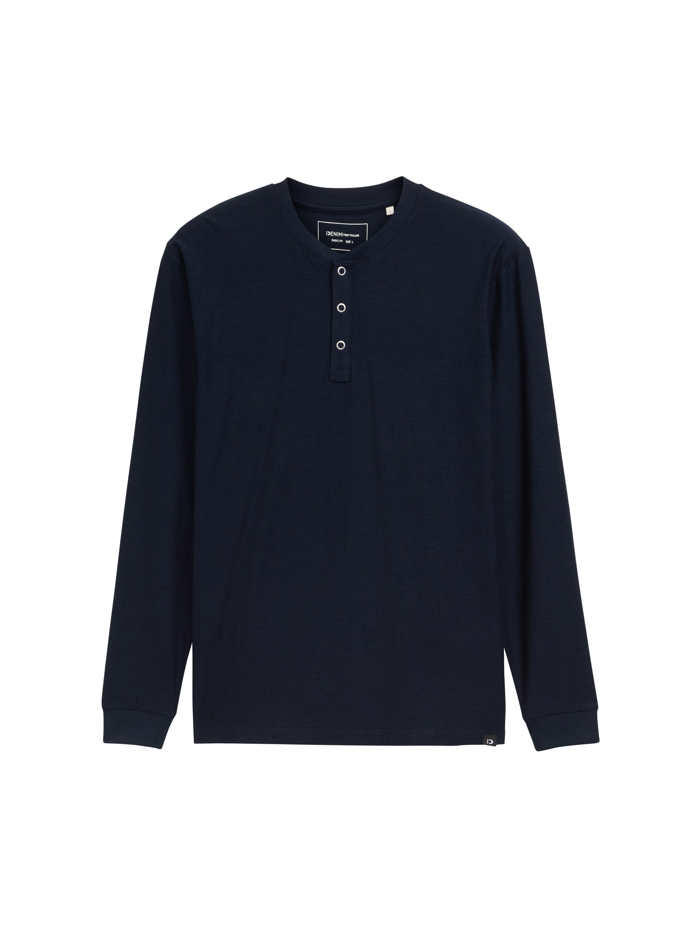 TOM TAILOR Denim Henleyshirt, mit Struktur