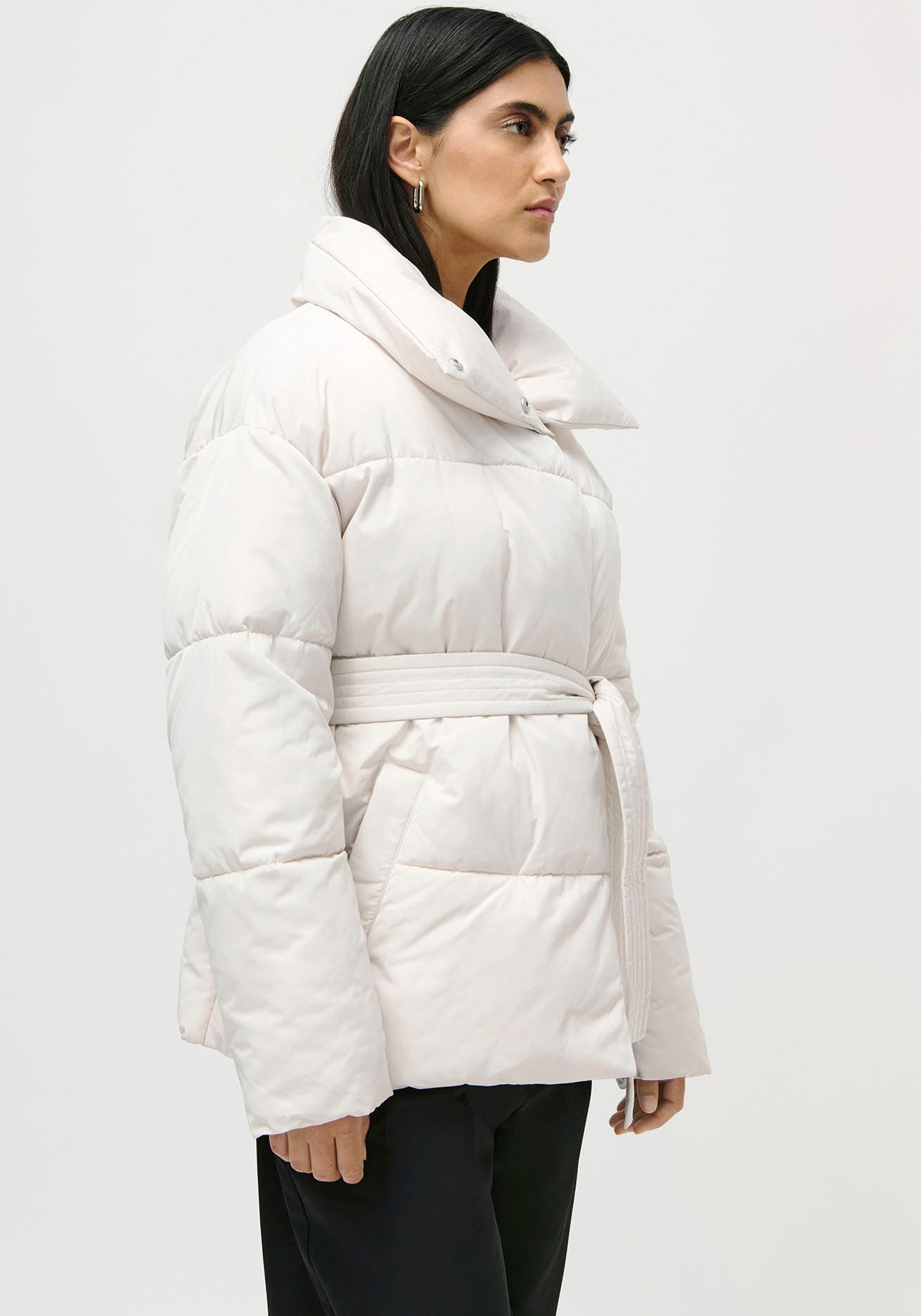 LeGer Steppjacke »Margitta, LeGer by Lena Gercke«, ohne Kapuze, Regular fit mit Rundhalsausschnitt