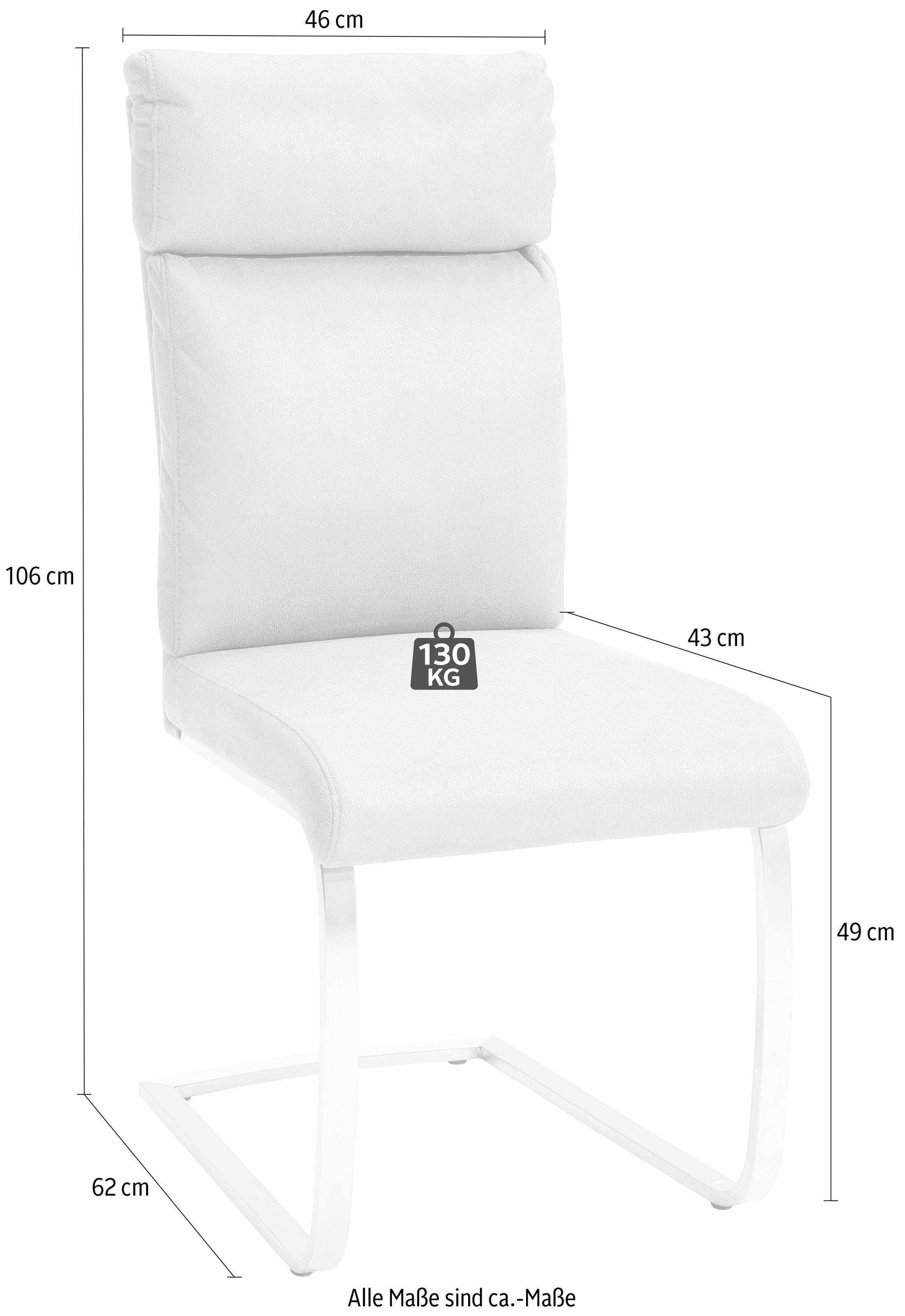 2 Freischwinger, Stuhl (Set), belastbar MCA furniture St., | Microfaser, BAUR bestellen bis 130 Kg