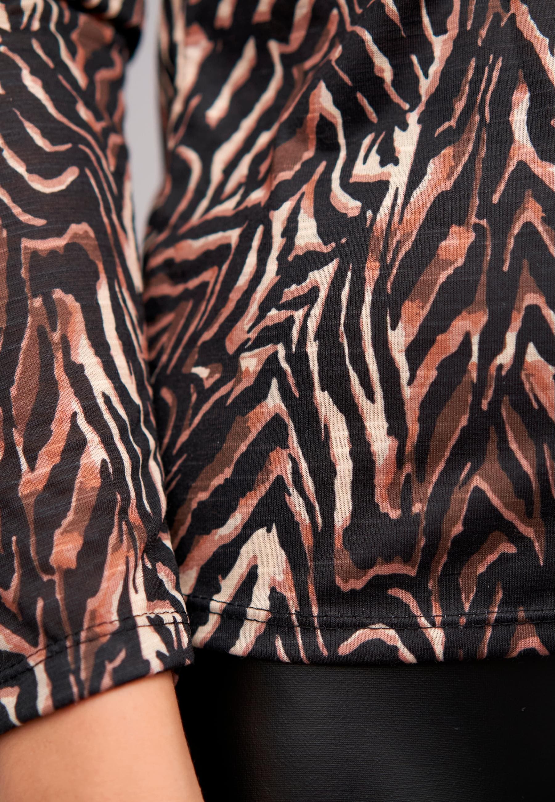 CLOUD 5IVE Longsleeve »CLOUD 5IVE Langarm Shirt Longsleeve mit Animal Print«, (1 tlg.)
