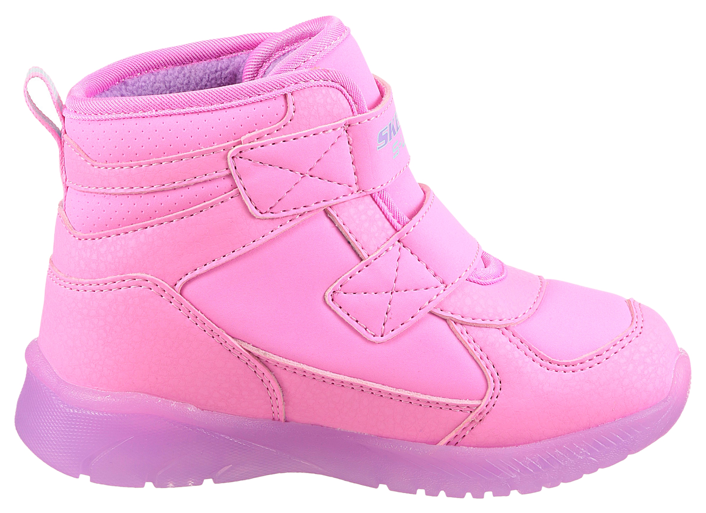 Skechers Klettstiefel »ILLUMI-BRIGHTS«, Winterstiefel mit Blinkfunktion, Größenschablone zum Download