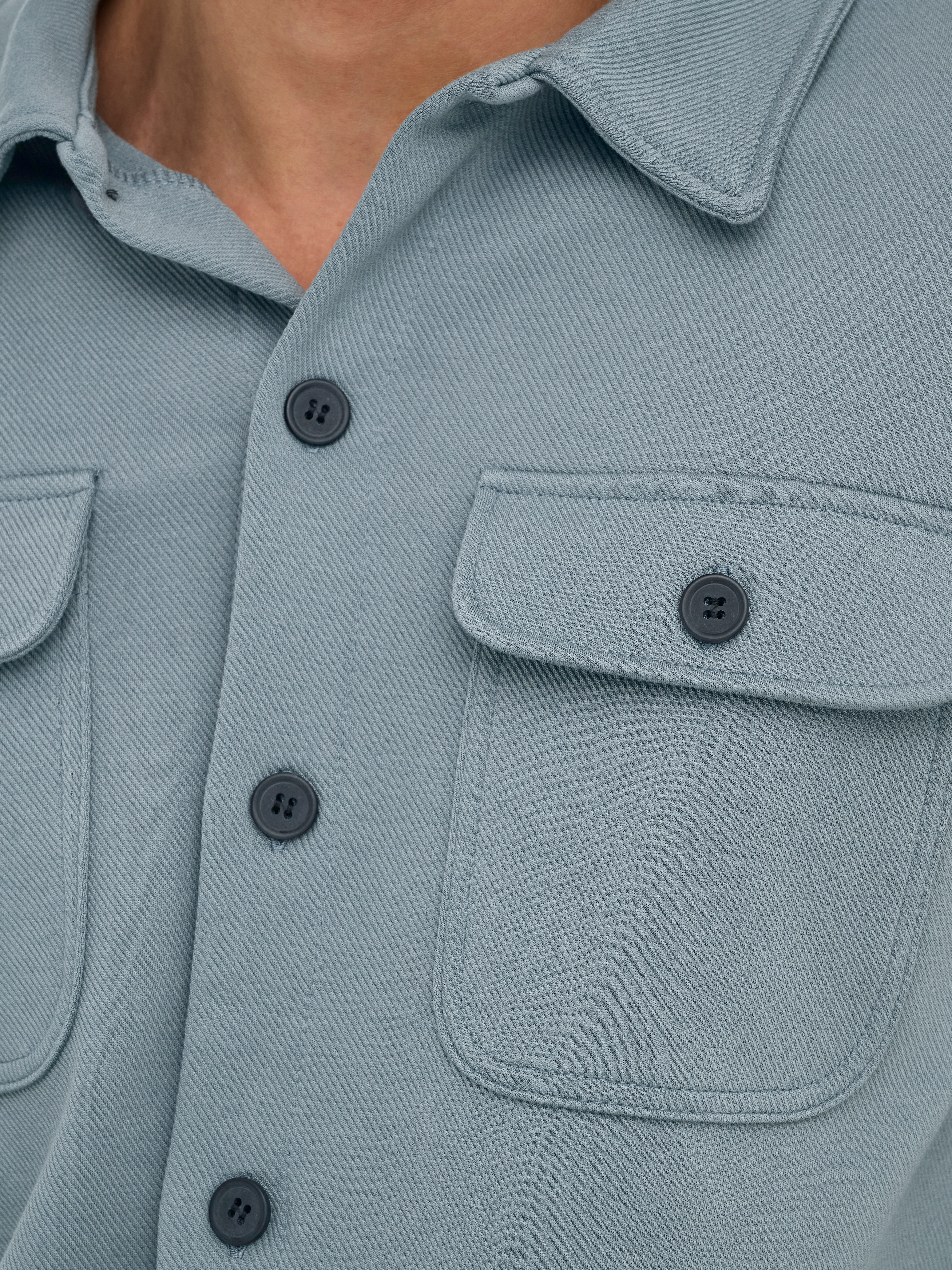 Thumbnail - ONLY & SONS Langarmhemd "ONSNEWKODYL OVERSHIRT SWEAT NOOS" Materialmix, regular fit