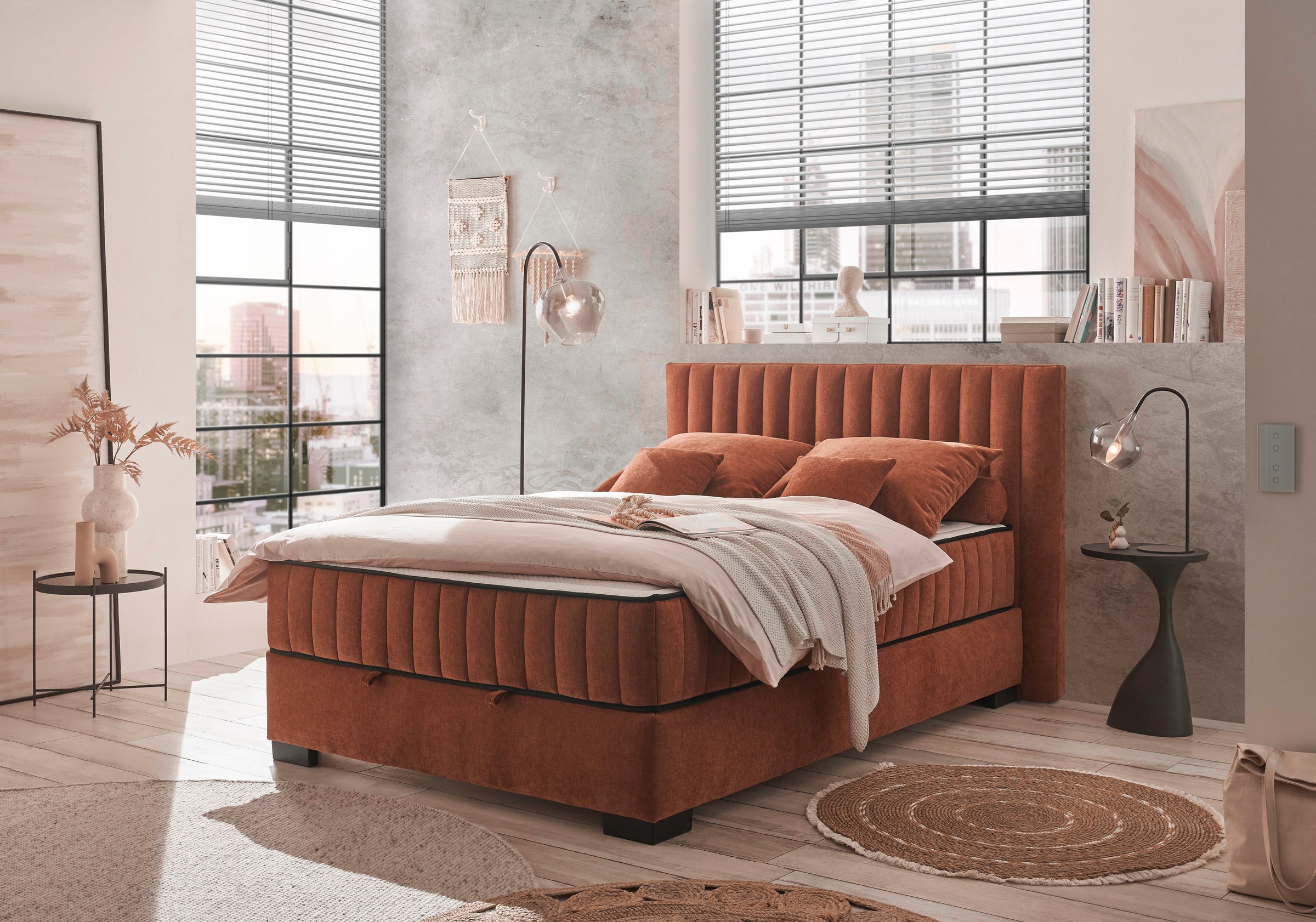 ED EXCITING DESIGN Boxbett »Nagol«, mit Bettkasten, mit Wendematratze, erhältlich in verschiedenen Breiten