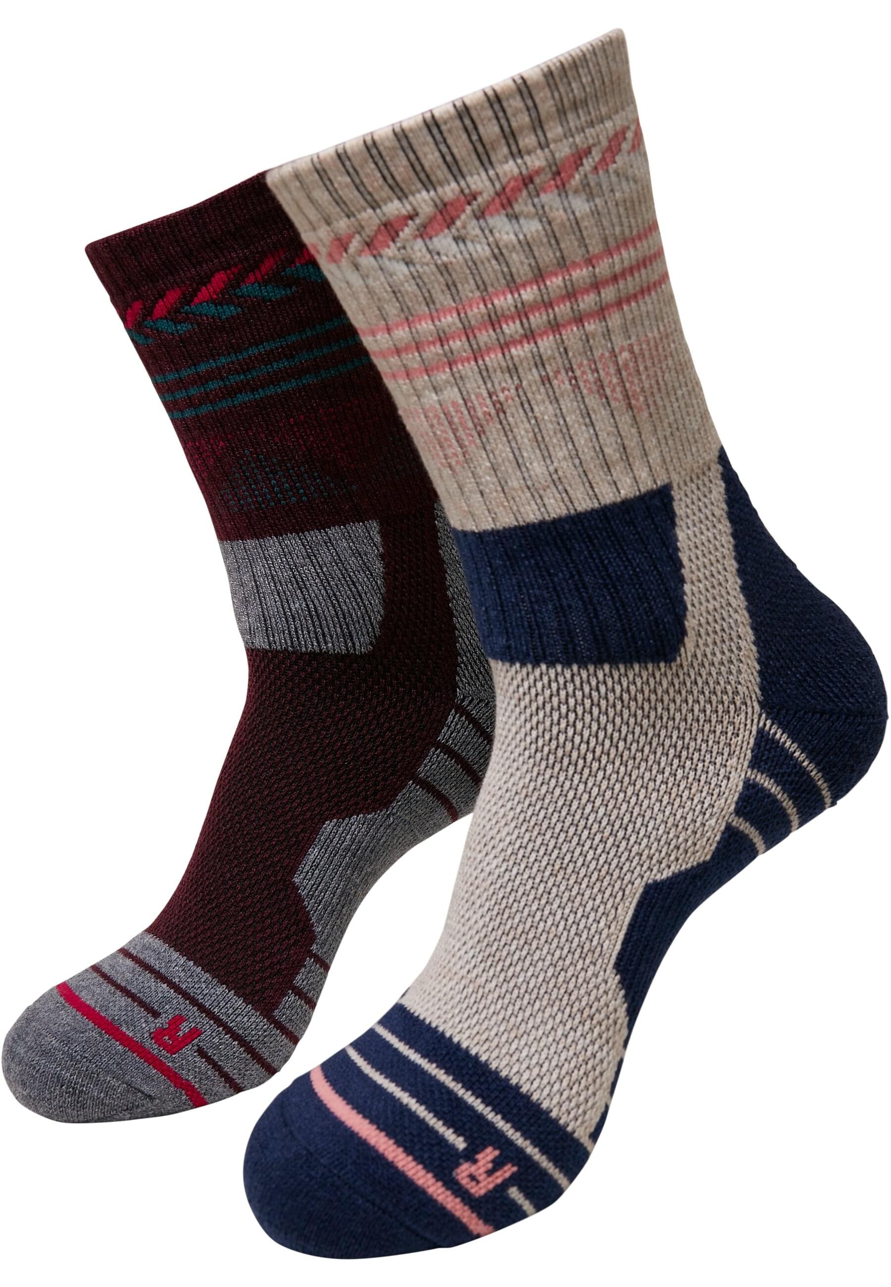 URBAN CLASSICS Strümpfe "Urban Classics Unisex Hiking Performance Socks 2-Pack", (1 Paar)