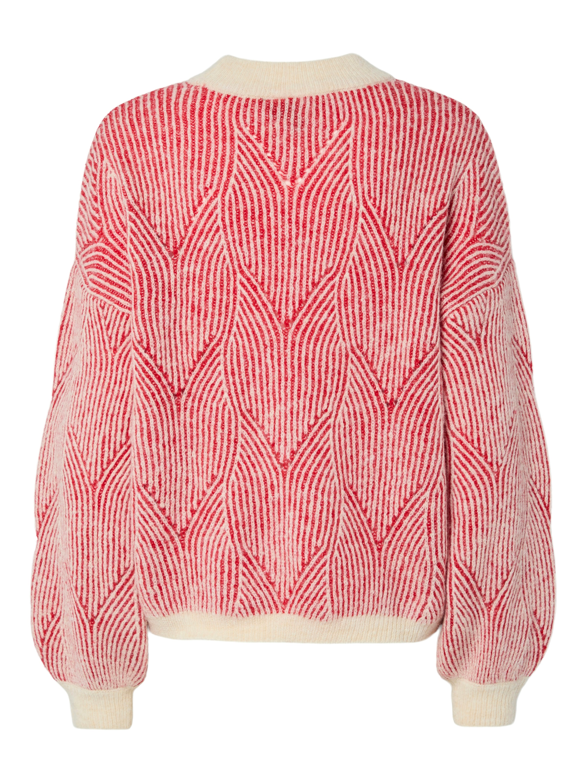 pieces Rundhalspullover »PCJENNA LS O-NECK KNIT NOOS BC«