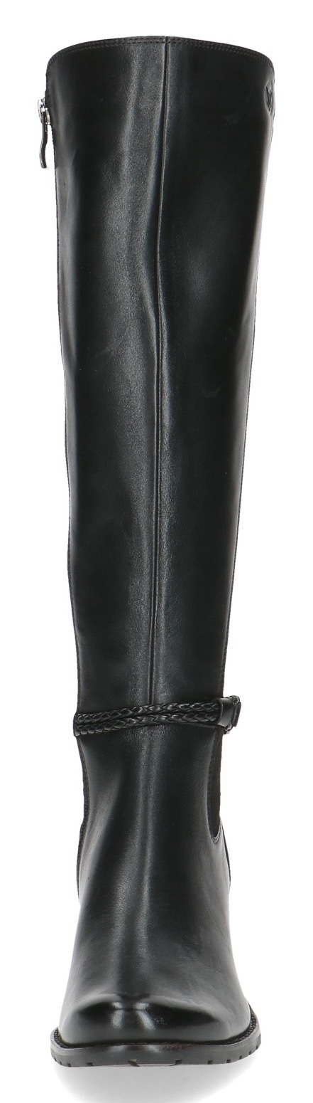 Caprice Stiefel, Blockabsatz, Langschaftstiefel, Businessstiefel mit Reißverschluss