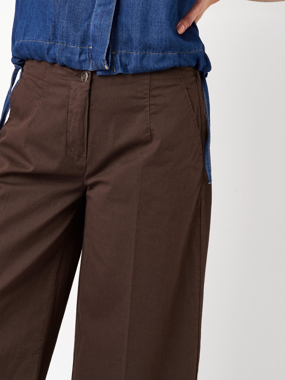 TONI Culotte  mit extra weitem Beinverlauf und Bügelfalte, Stretch